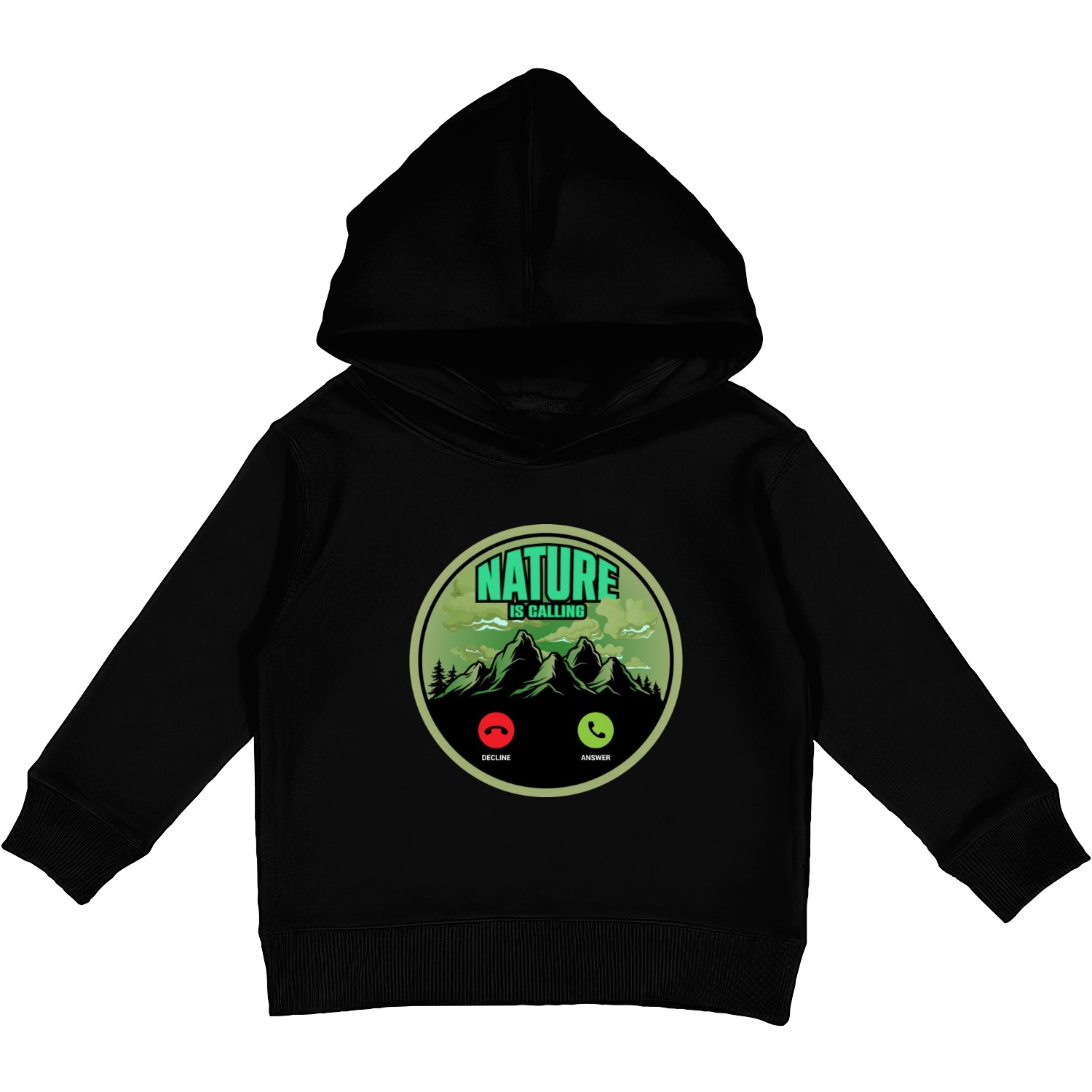 Nature is Calling Kids Pullover Hoodies