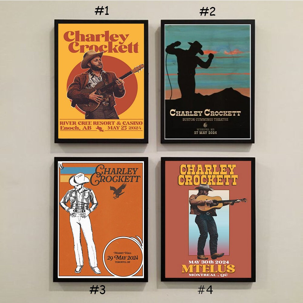 Custom Charley Crockett MTELUS 30 May 2024 Montreal, QC Poster