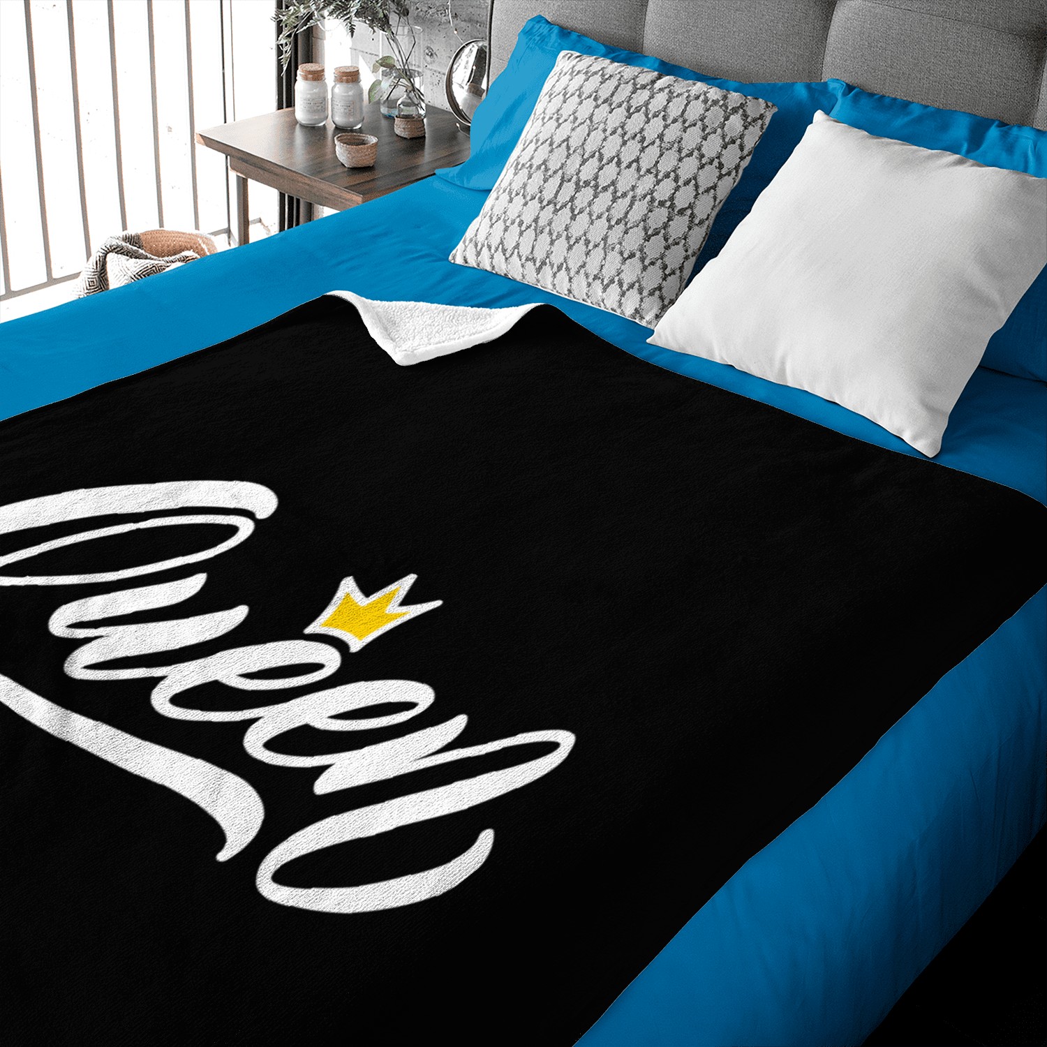 Queen Crown woman mom mother wife Baby Blankets