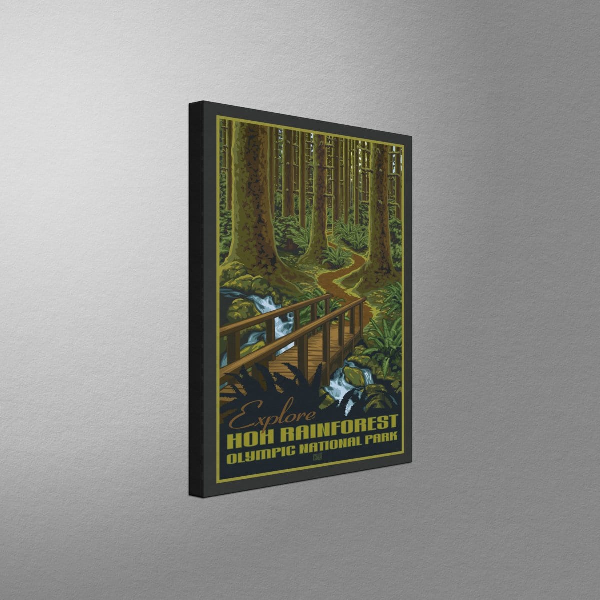 Hoh Rain Forest Canvas, Pillow, Blanket from Travel Artwork by Artist Paul Leighton