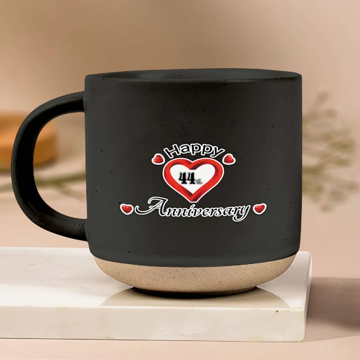anniversary 44th Pottery Mugs