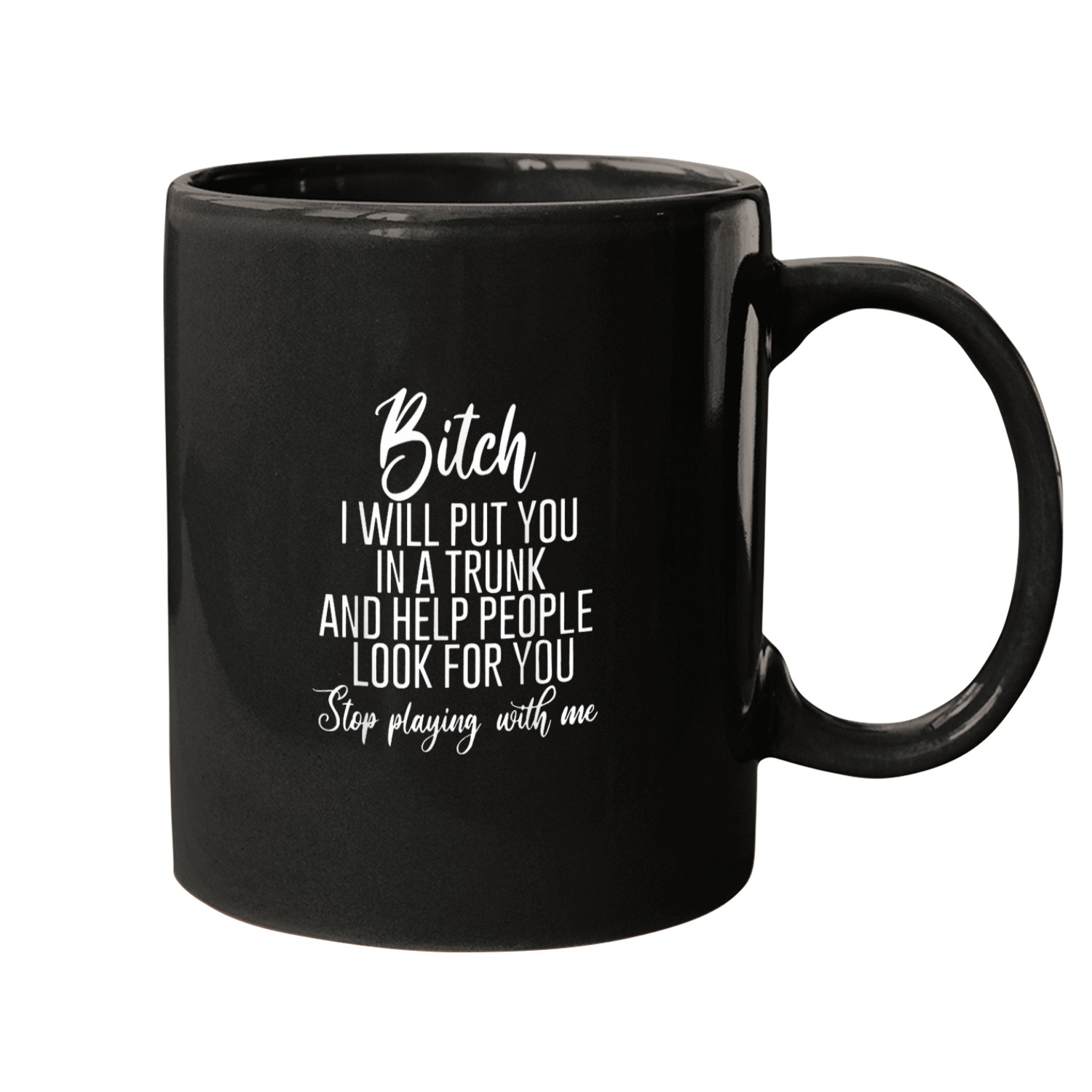 Bitch I Will Put You In A Trunk And Help People Look For You Mugs