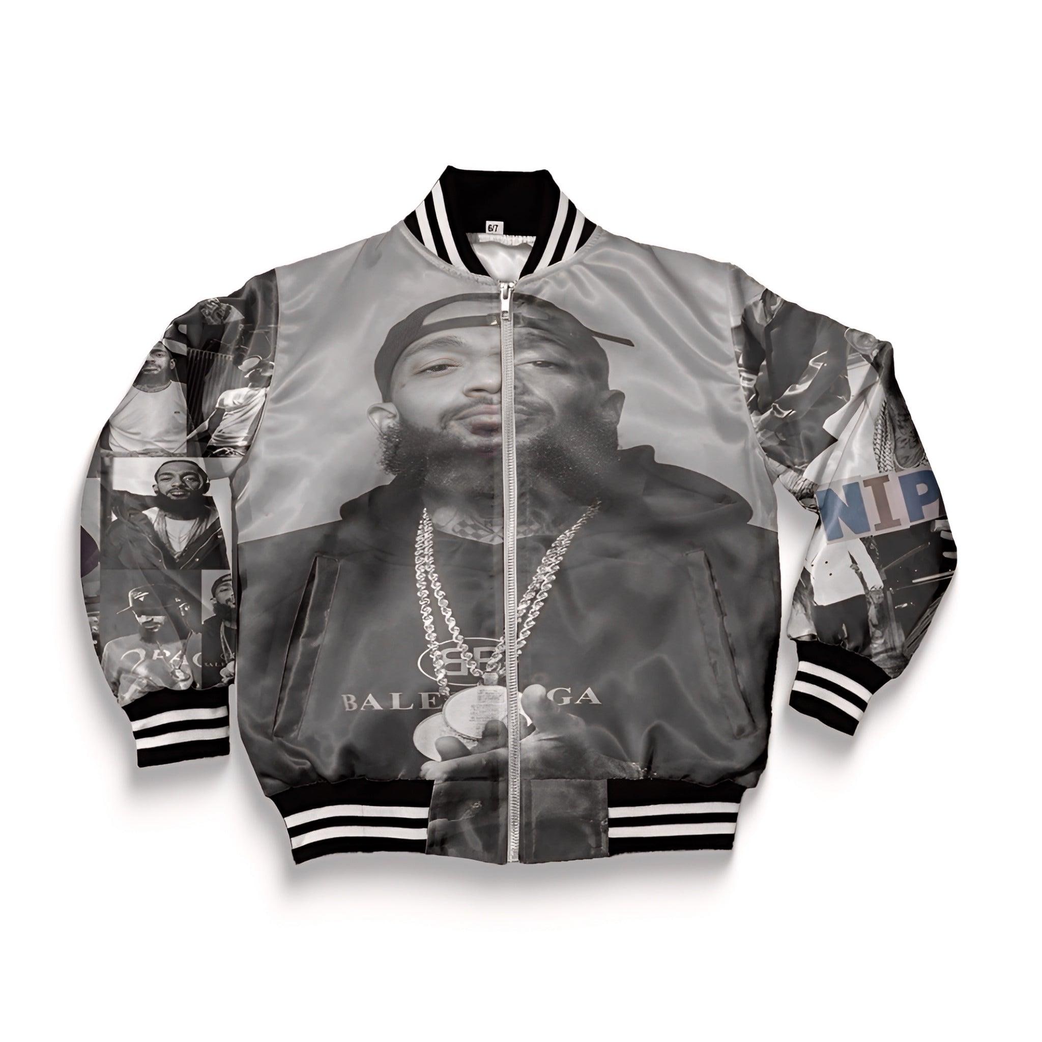 icon rapper Gray jacket coat Bomber