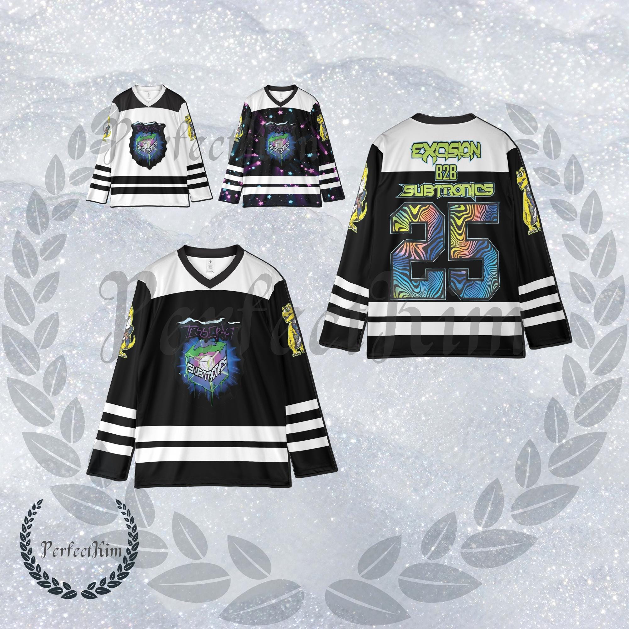SUBTRONICS Jersey - B2B EXCISION Hockey Jersey - Edm Music Festival Merc