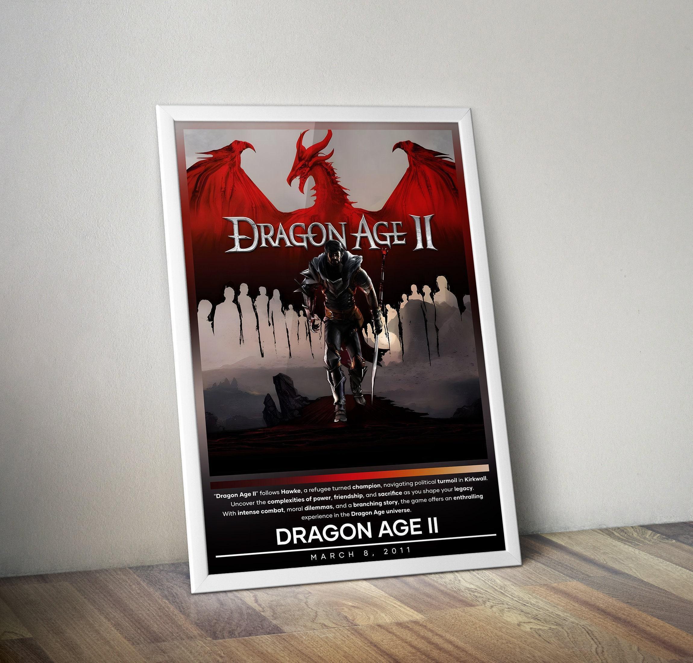 Dragon Age II Poster | Dragon Age | Gaming Posters | Video Game Poster | Wall Decor Poster