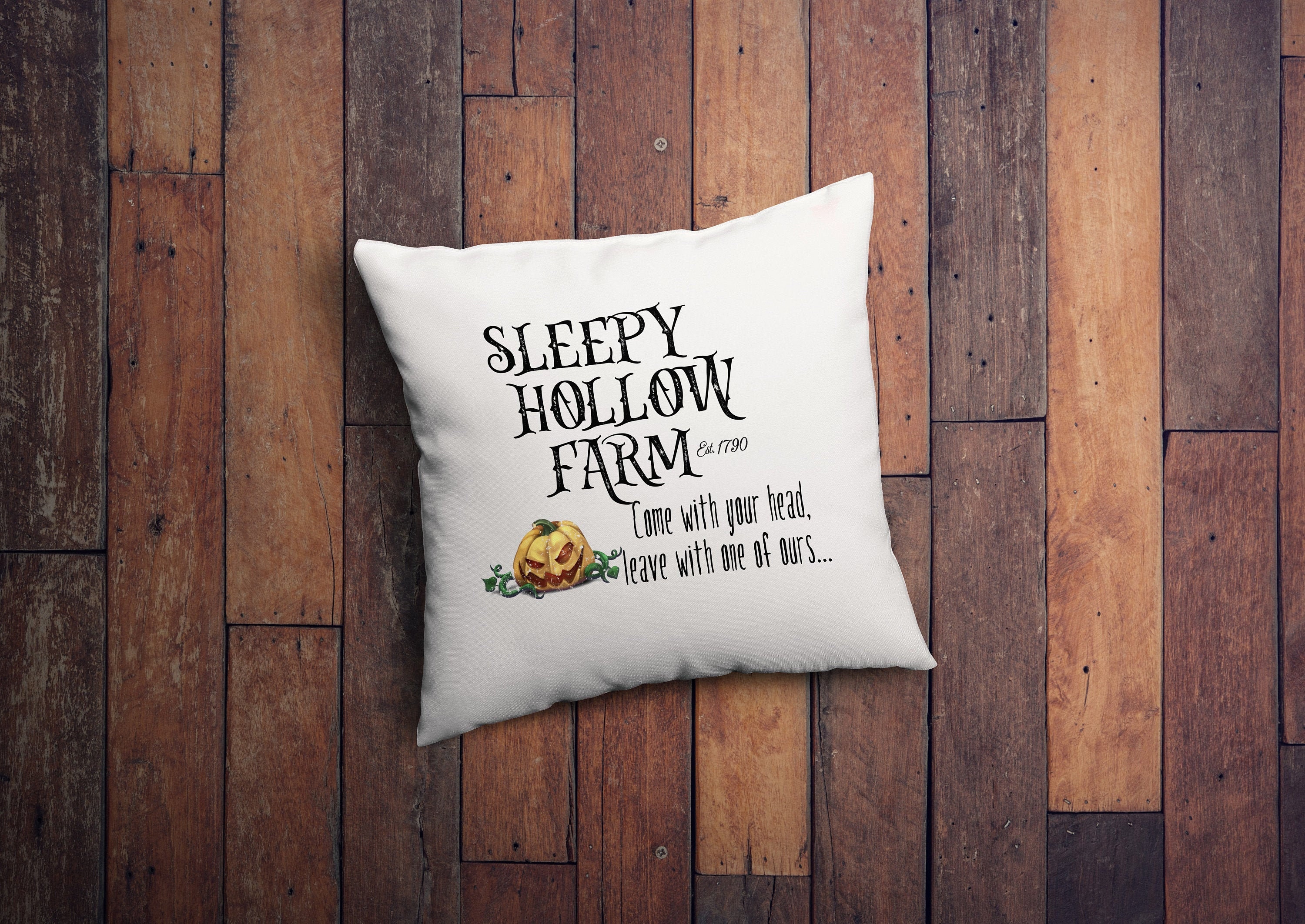 Sleepy Hollow Halloween Pillow Cover, Pillow Case