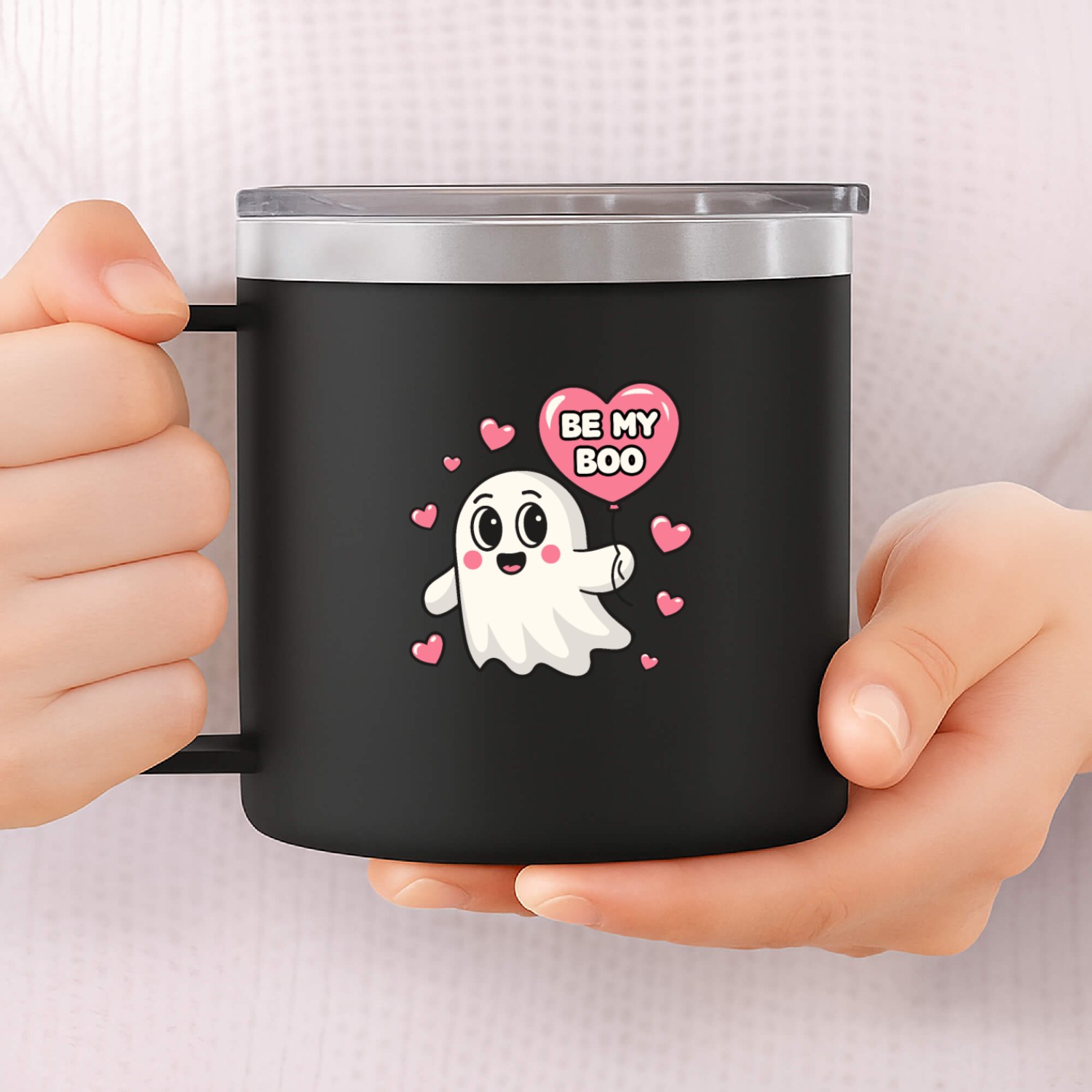 Be My Boo Valentines 14oz Stainless Steel Tumblers