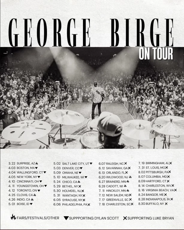 Poster George Birge On 2025 Tour Poster, gift for fans