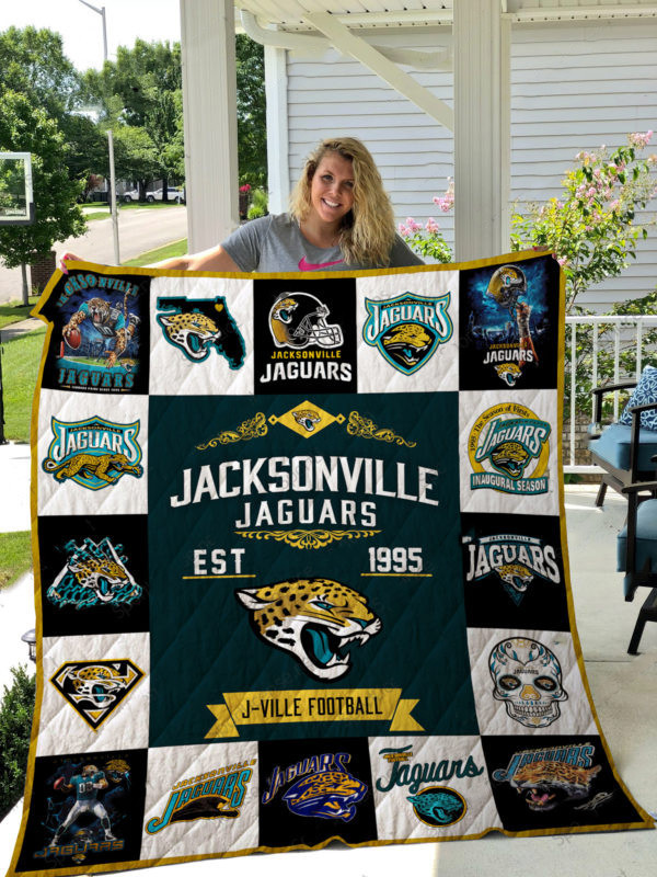 Jacksonville Jaguars Quilt, Bedding Decor