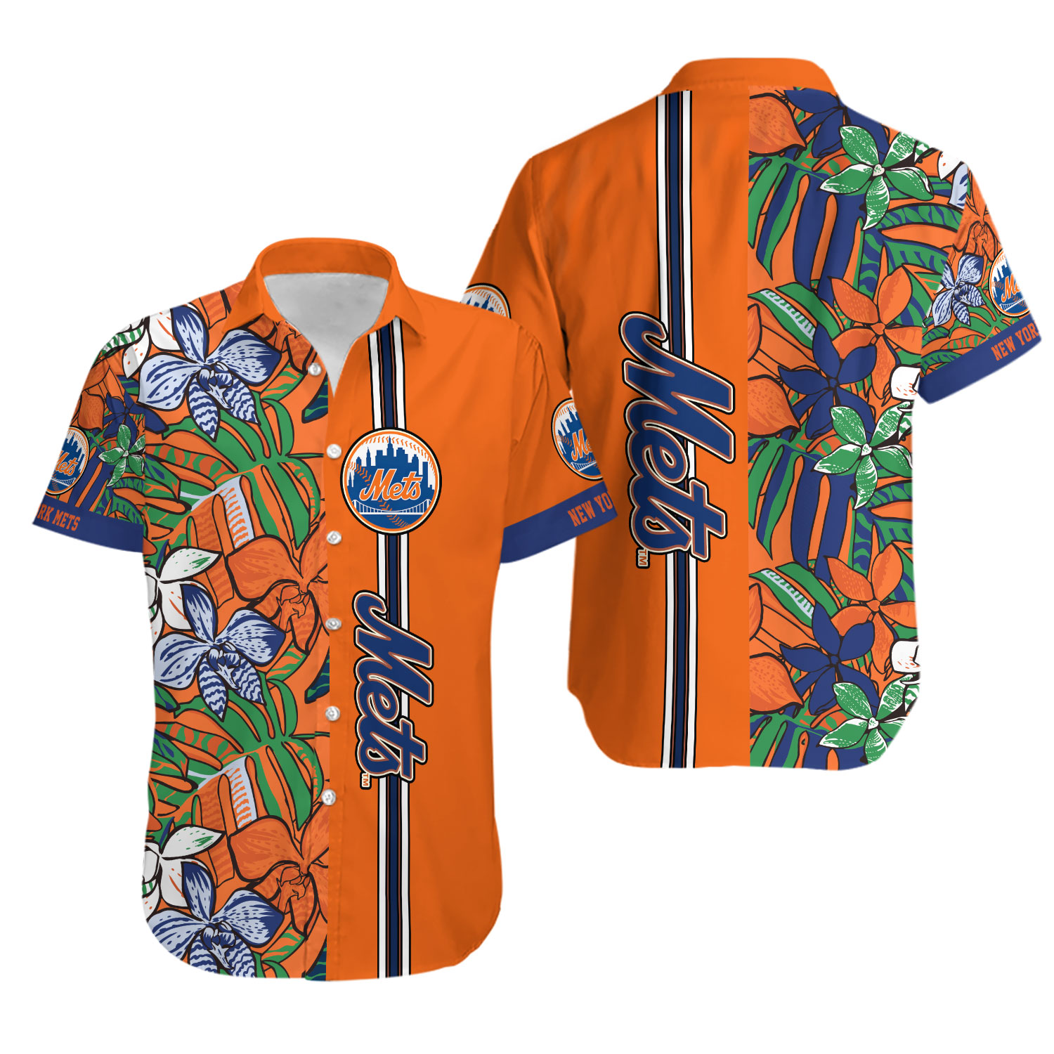 Mets Hawaiian Shirt Sea Breeze Aloha Shirt