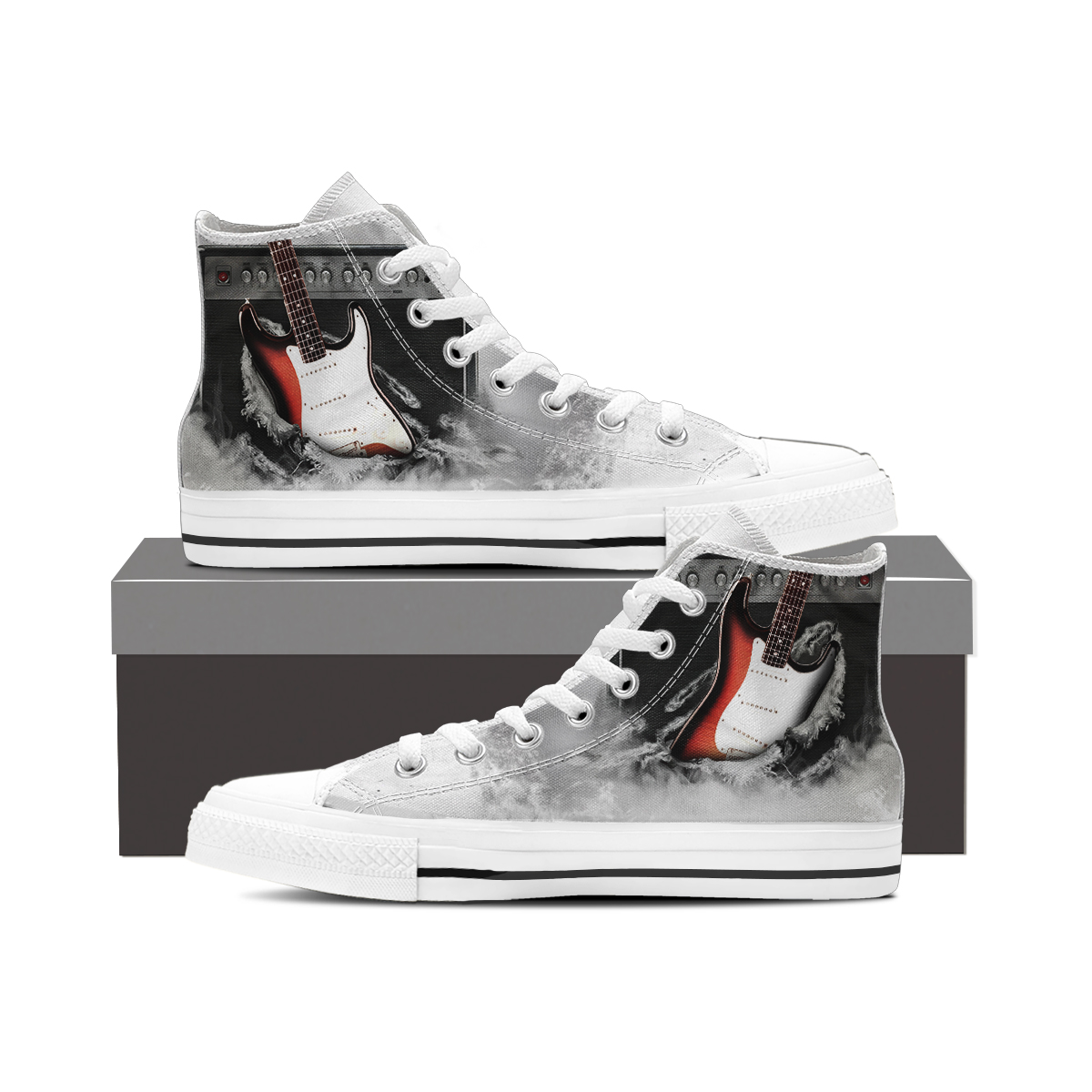 Electric Guitar with Amplifier Sneakers