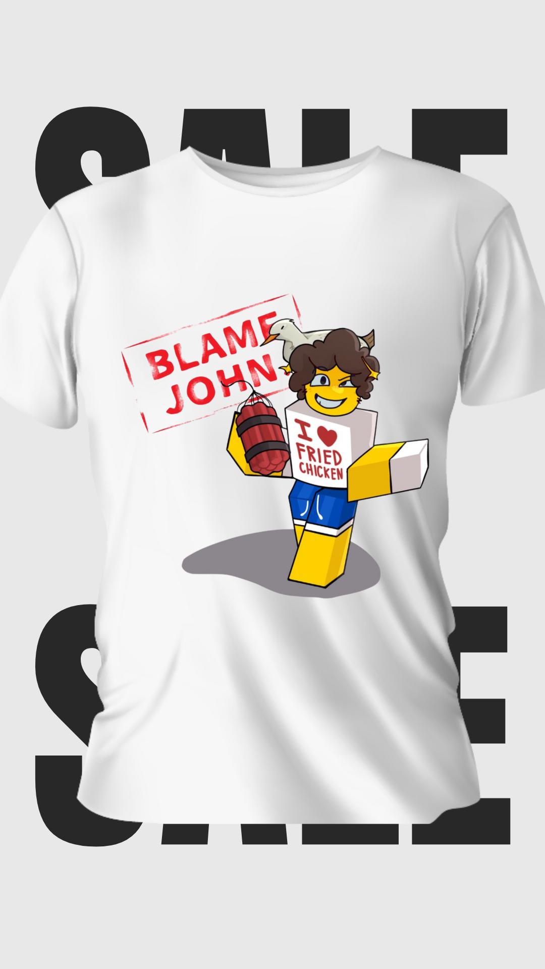 Blame John Roblox Forsaken Shirt, Shedletsky Funny Gamer Tee, Gift Idea for Gamers