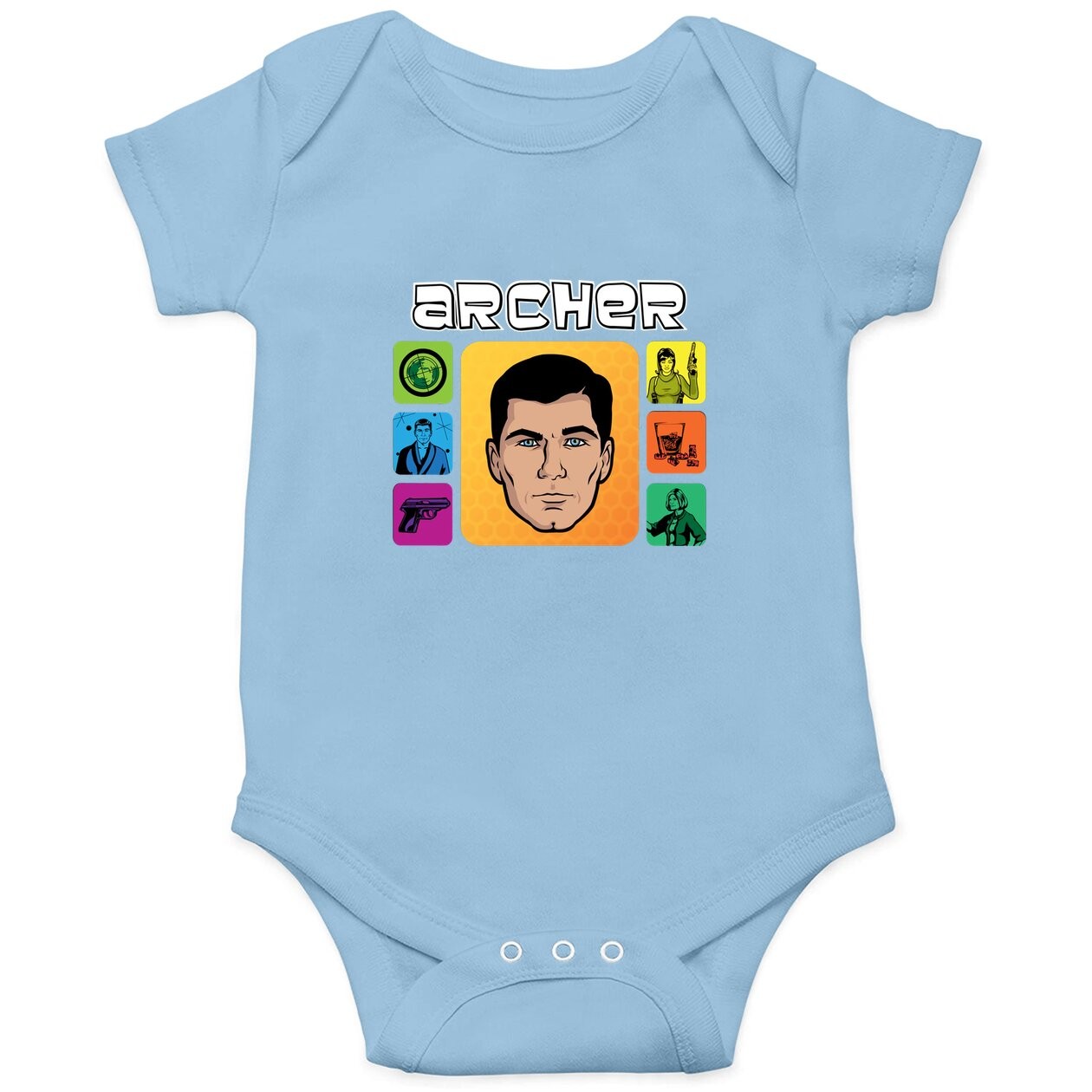 Nirvan Acher Sitcom Sterling Archer Cartoon Baby Bodysuit