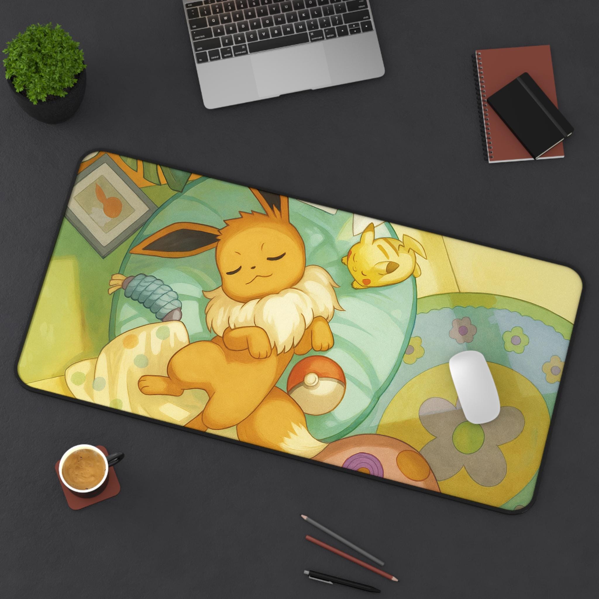 eevee mouse pad PKM Mouse Pad Desk Mat , Gaming Mouse Pad, Home Office Decor