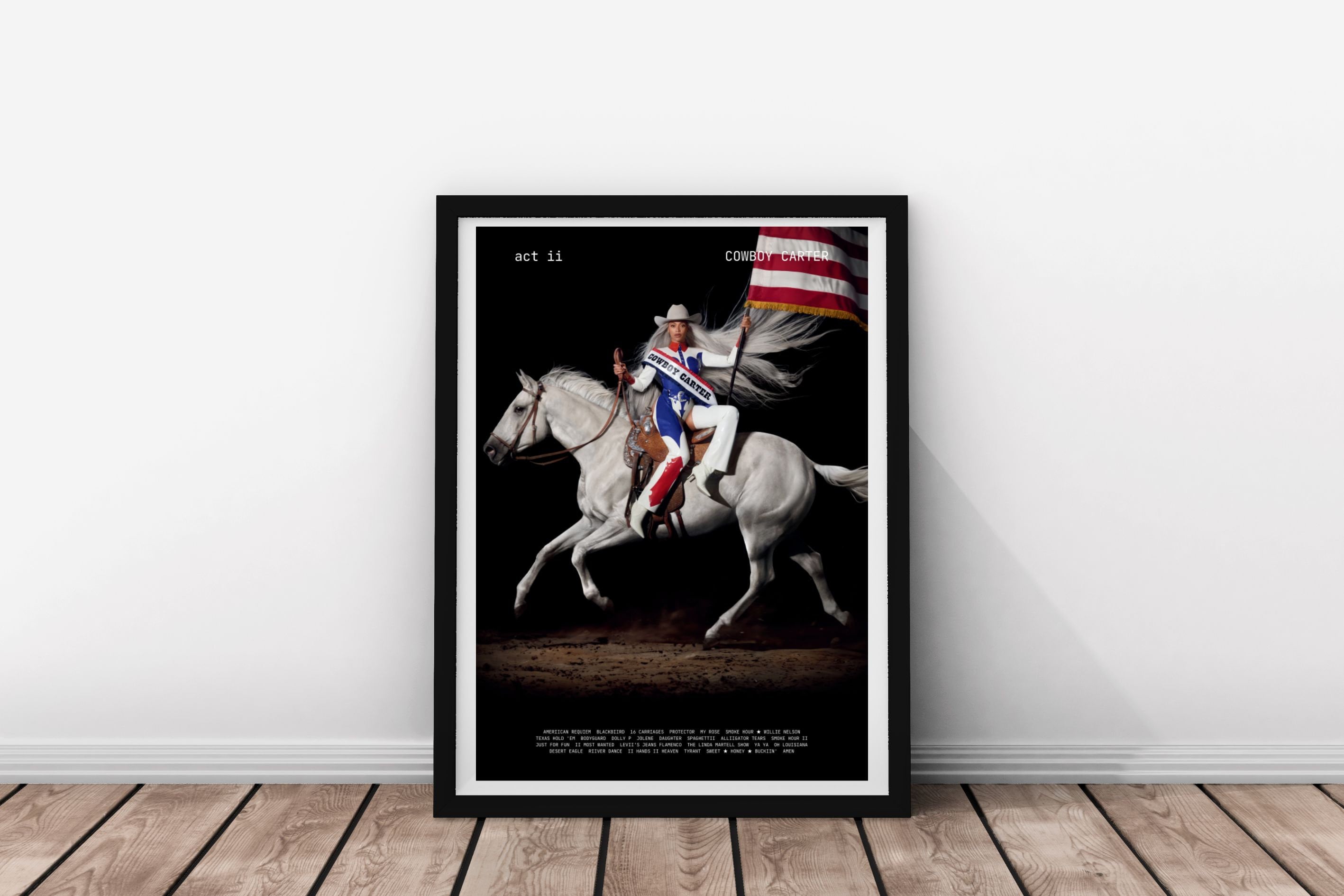 Beyonce Cowboy Carter Act II Poster Album Setlist