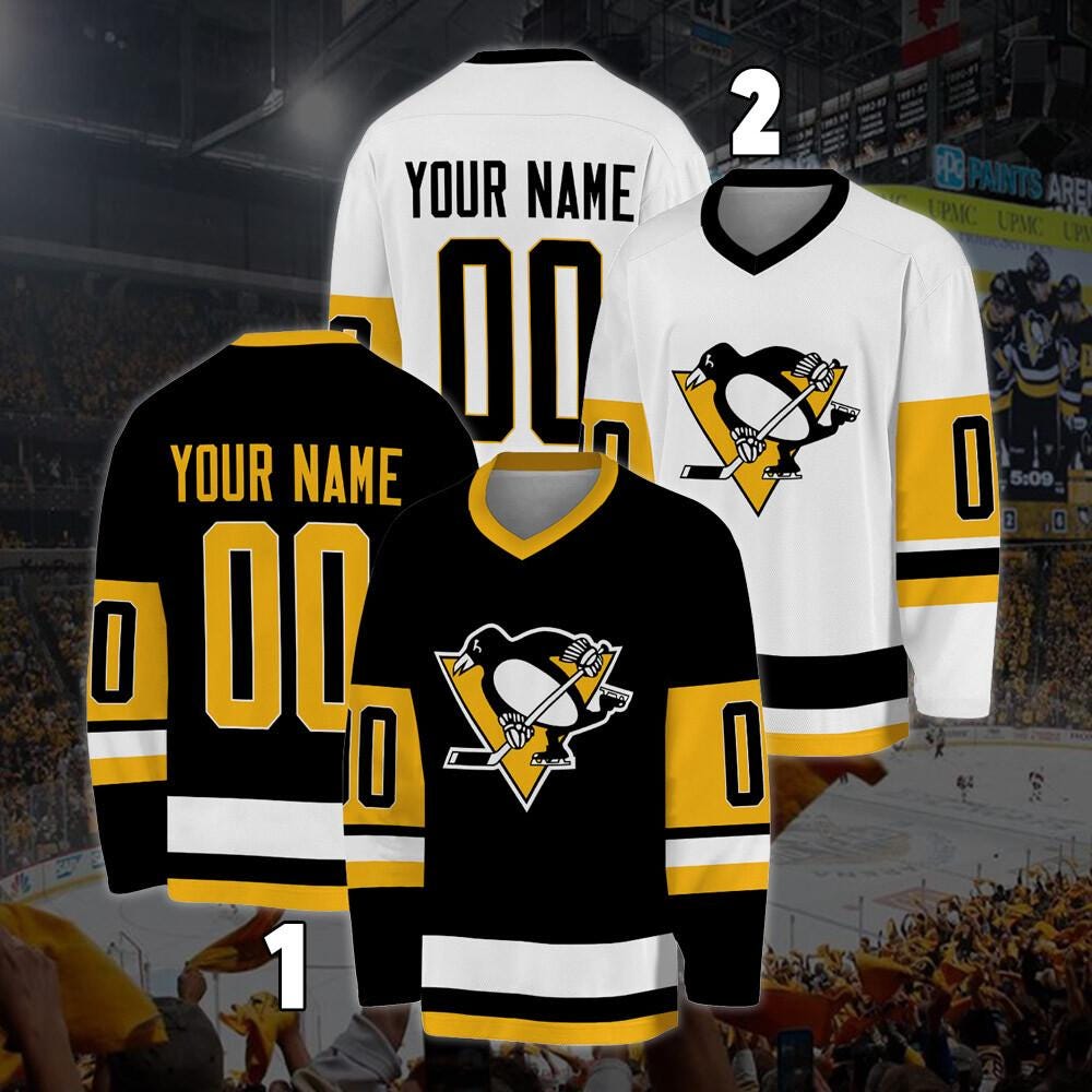 Custom Ice Hockey Jersey for Men Women, Pittsburgh Penguins Hockey Jersey
