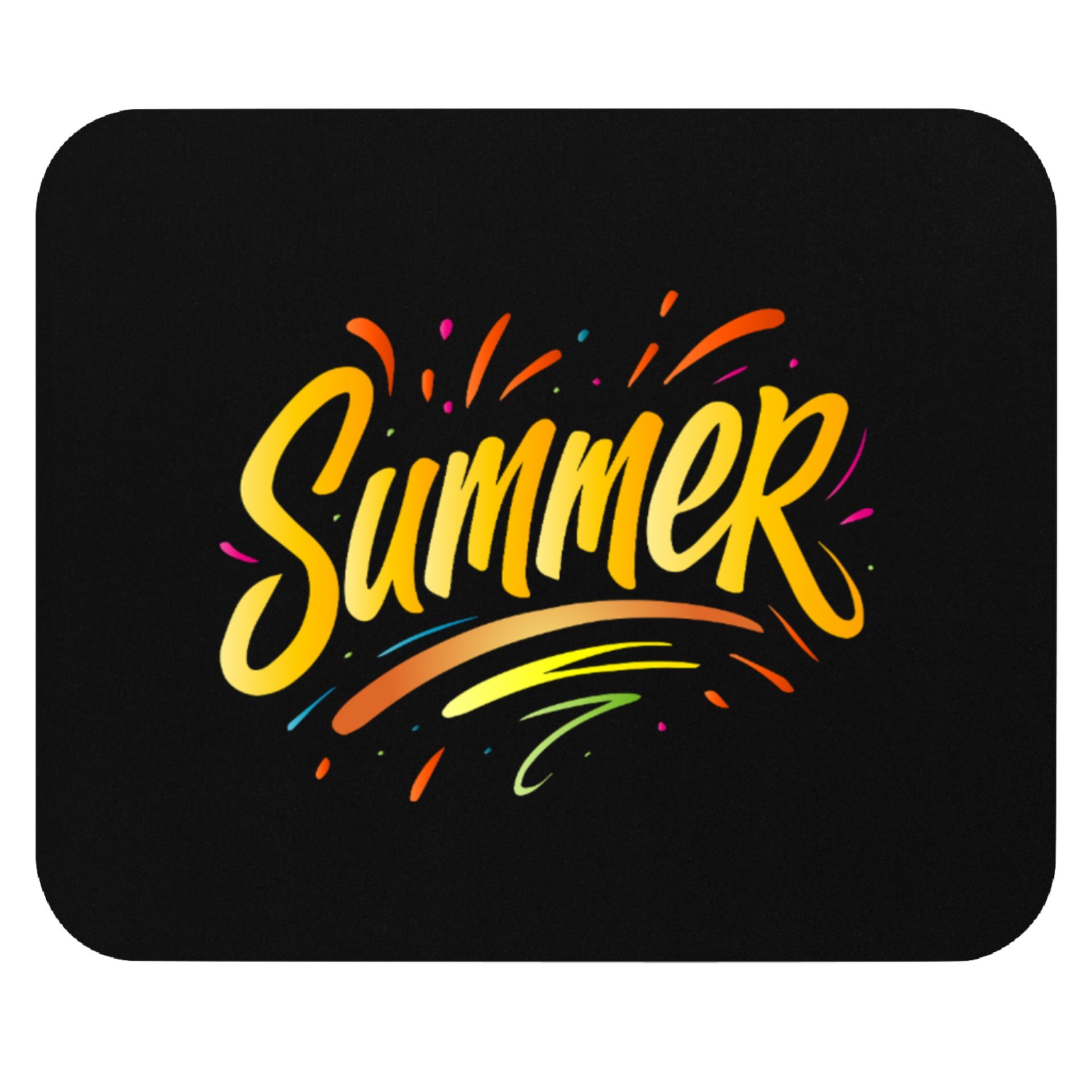 Summer Typography - Summer Design with Splash Elem Mouse Pads