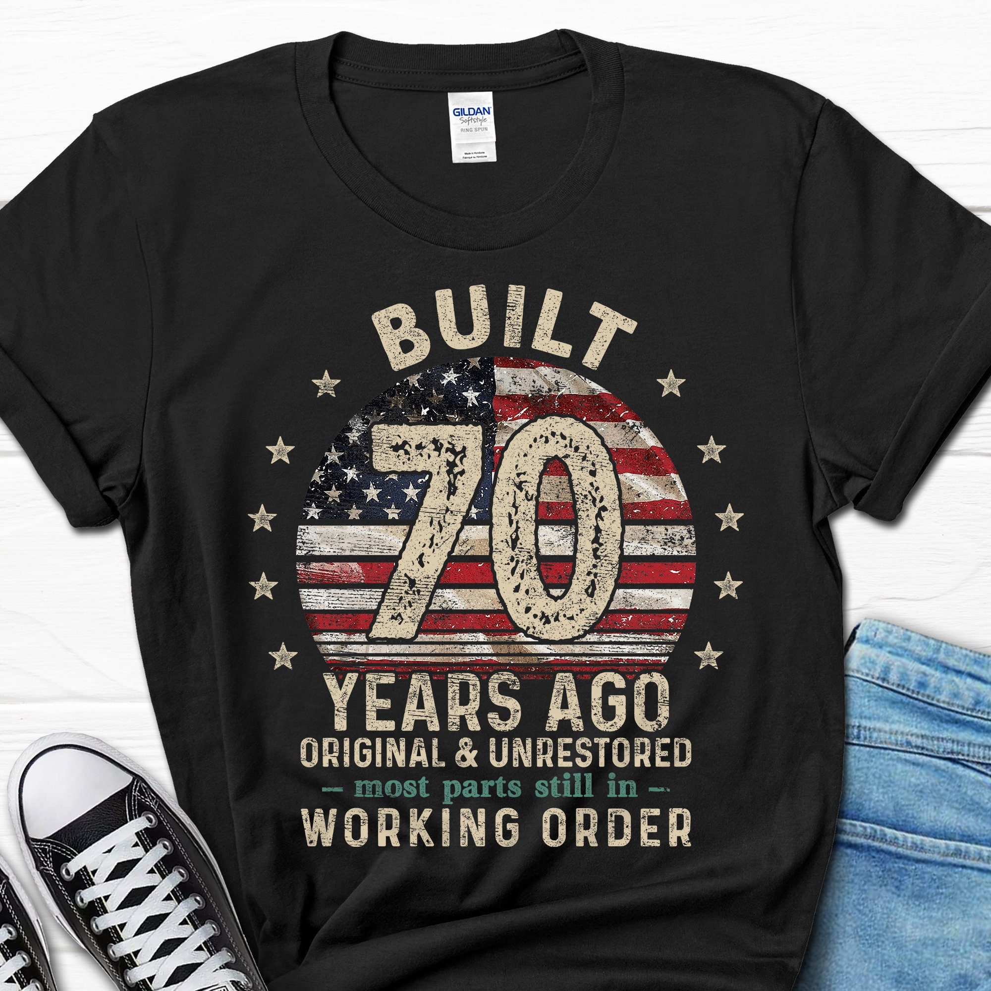 Built 70 Years Ago Shirt, Vintage 1954 Shirt, 70th Birthday Gift, Turning 70 Gift