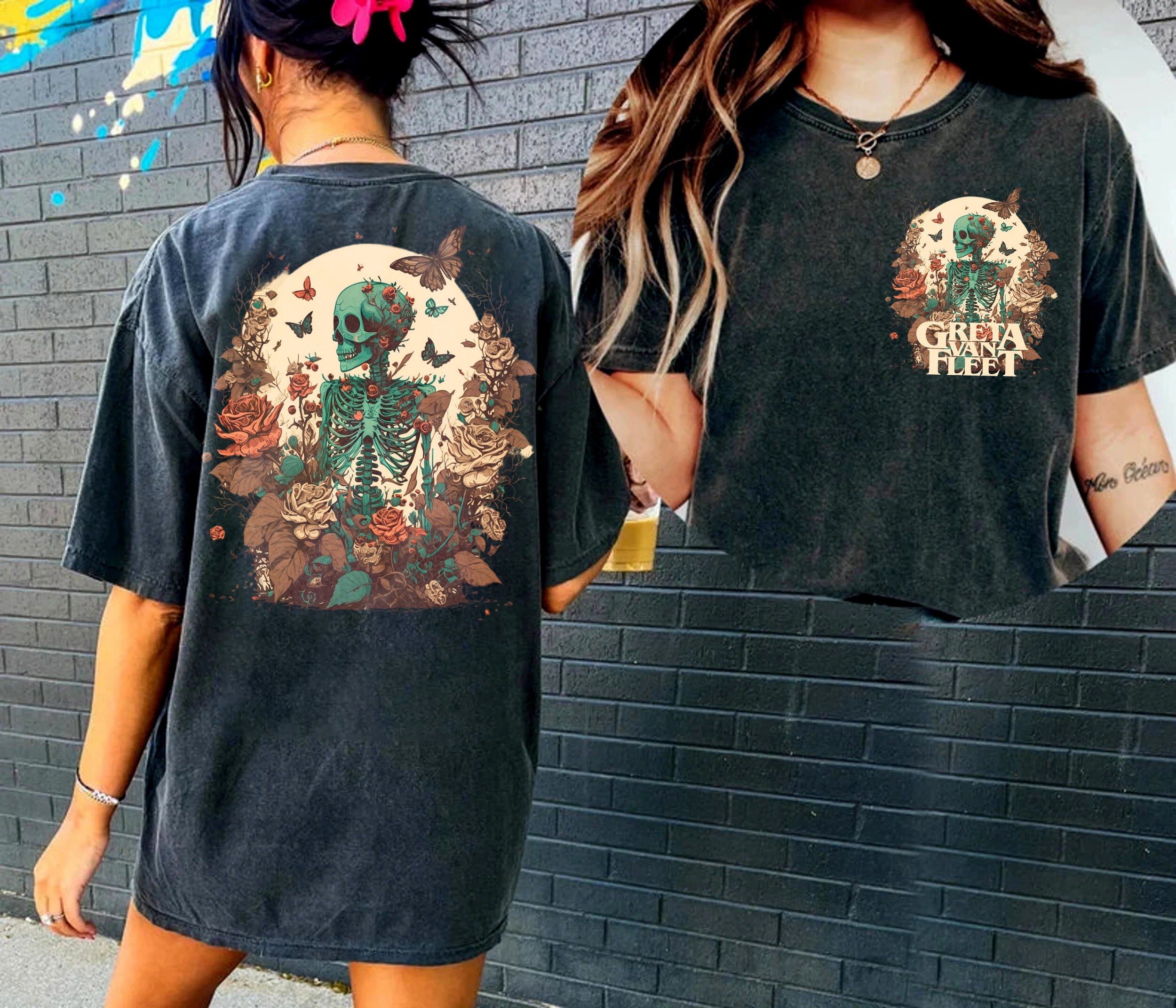 Greta Van Fleet Rock Band Music, Vintage Dream In Gold Tour Shirt, Greta Van Fleet Shirt