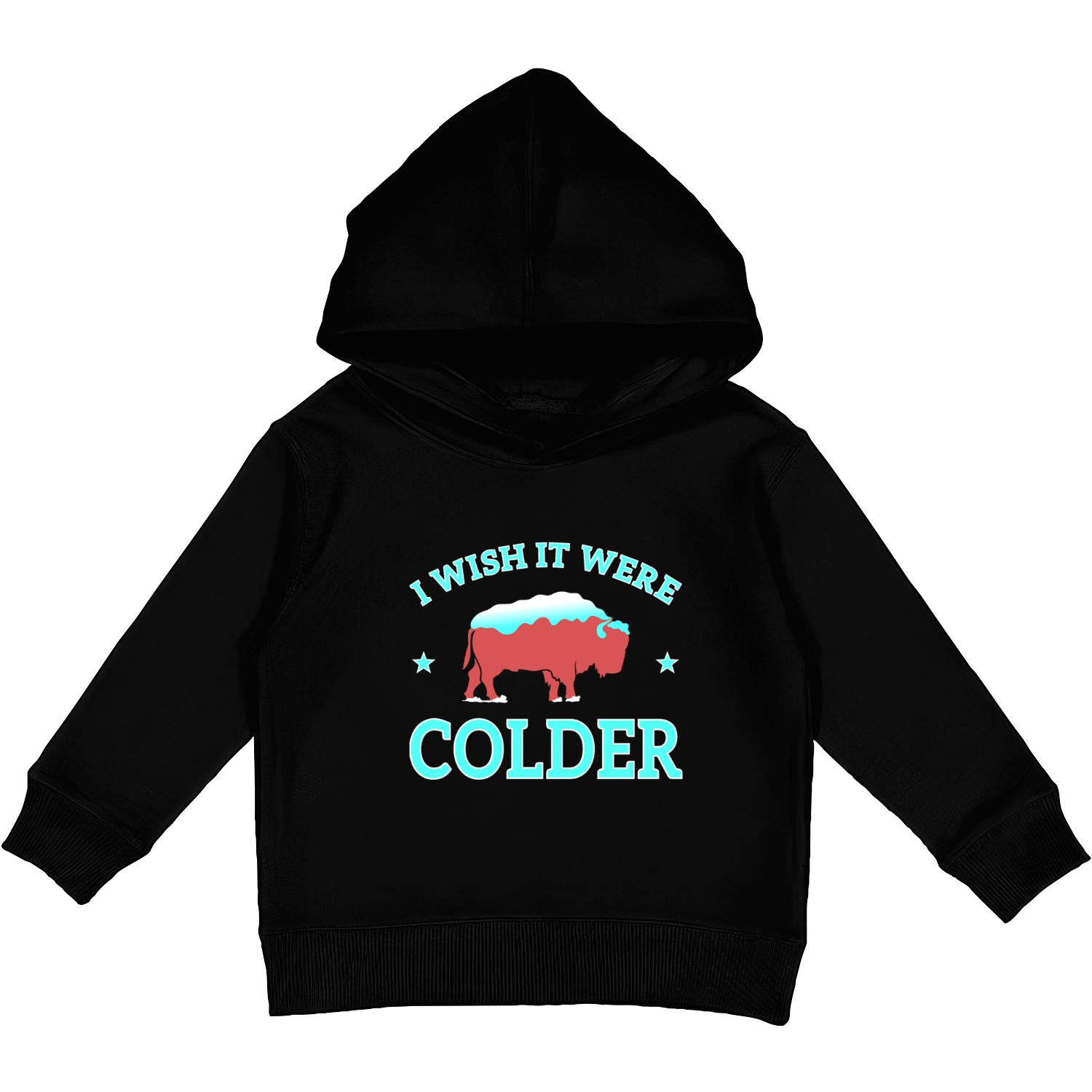 I Wish IT Were Colder Kids Pullover Hoodies