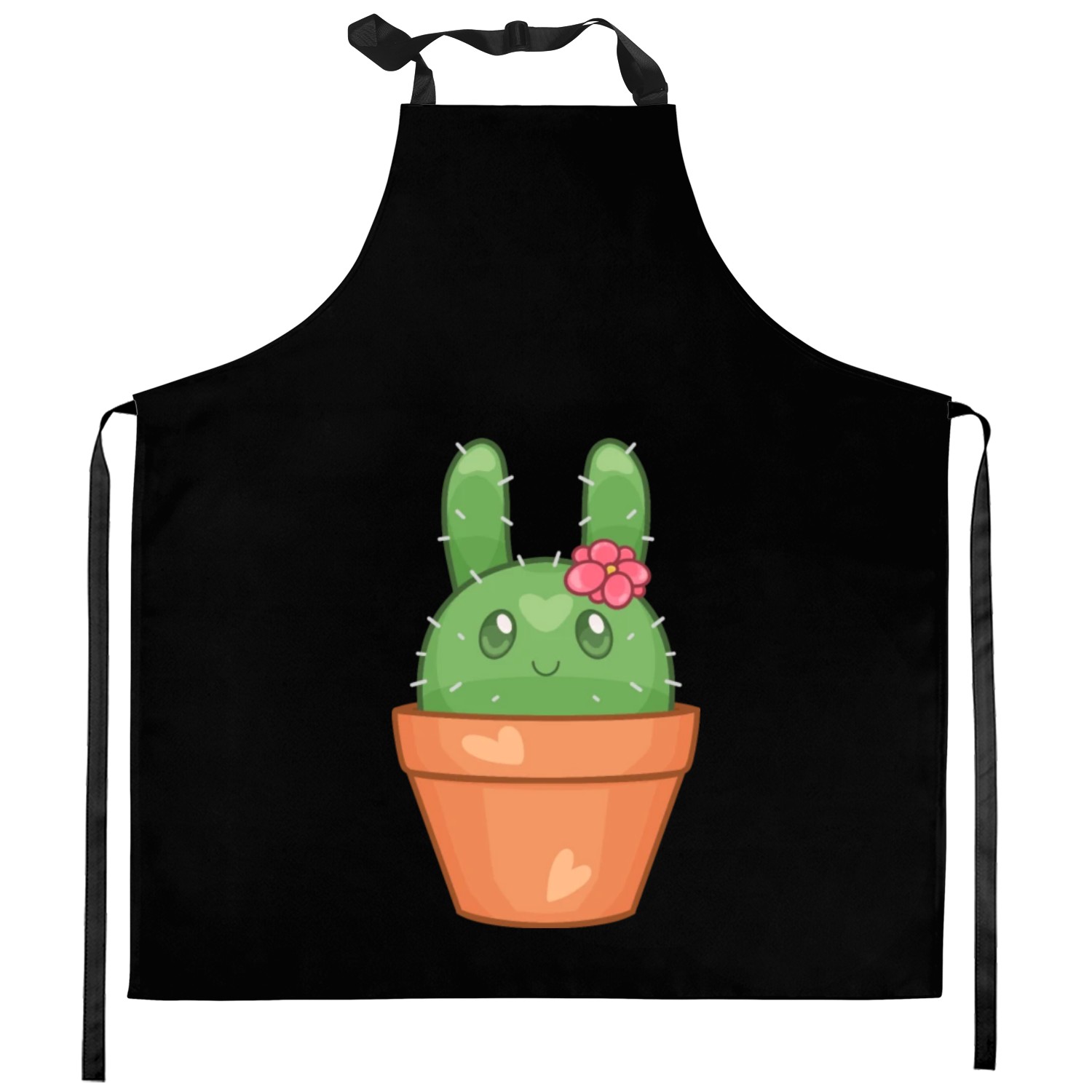 Bunny Rabbit Cactus Plant | Cute Bunny Succulent Kitchen Aprons
