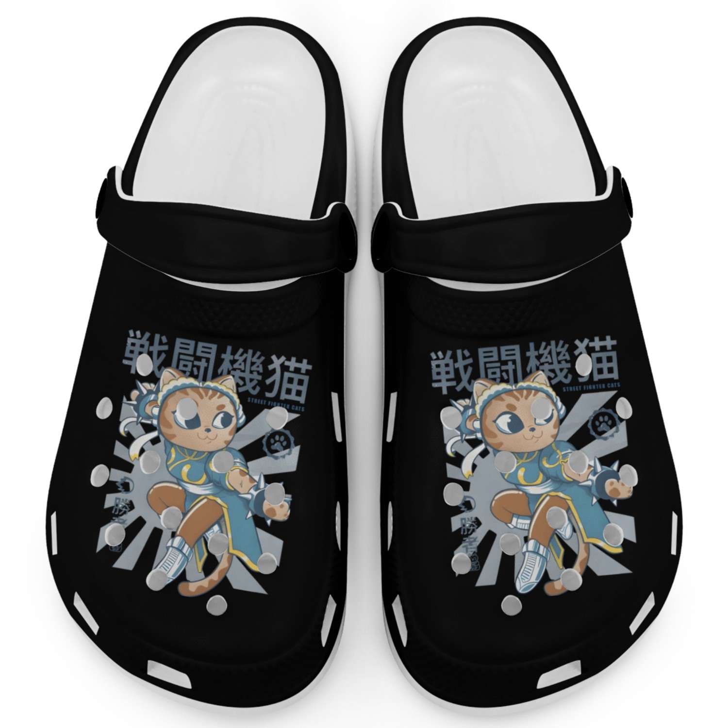 chun li cat anime manga japanese Clogs