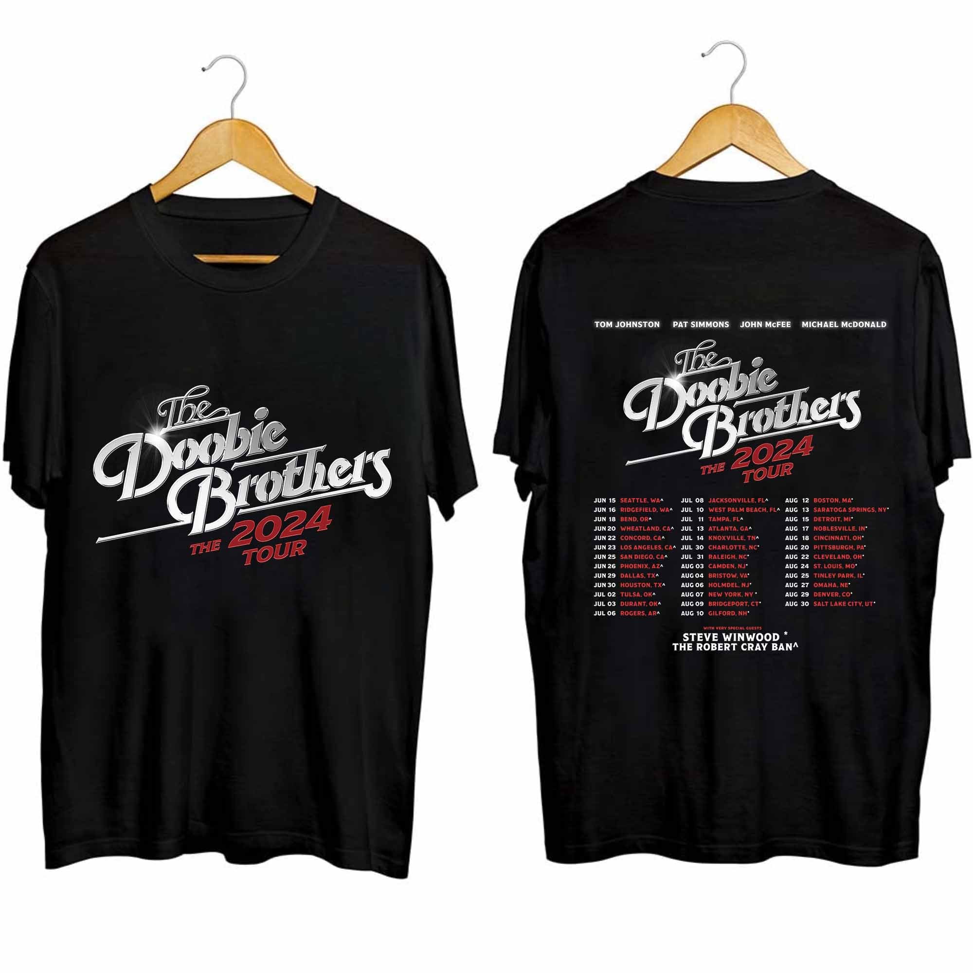 The Doobie Brothers 2024 Tour Shirt, The Doobie Brothers Band Fan Shirt