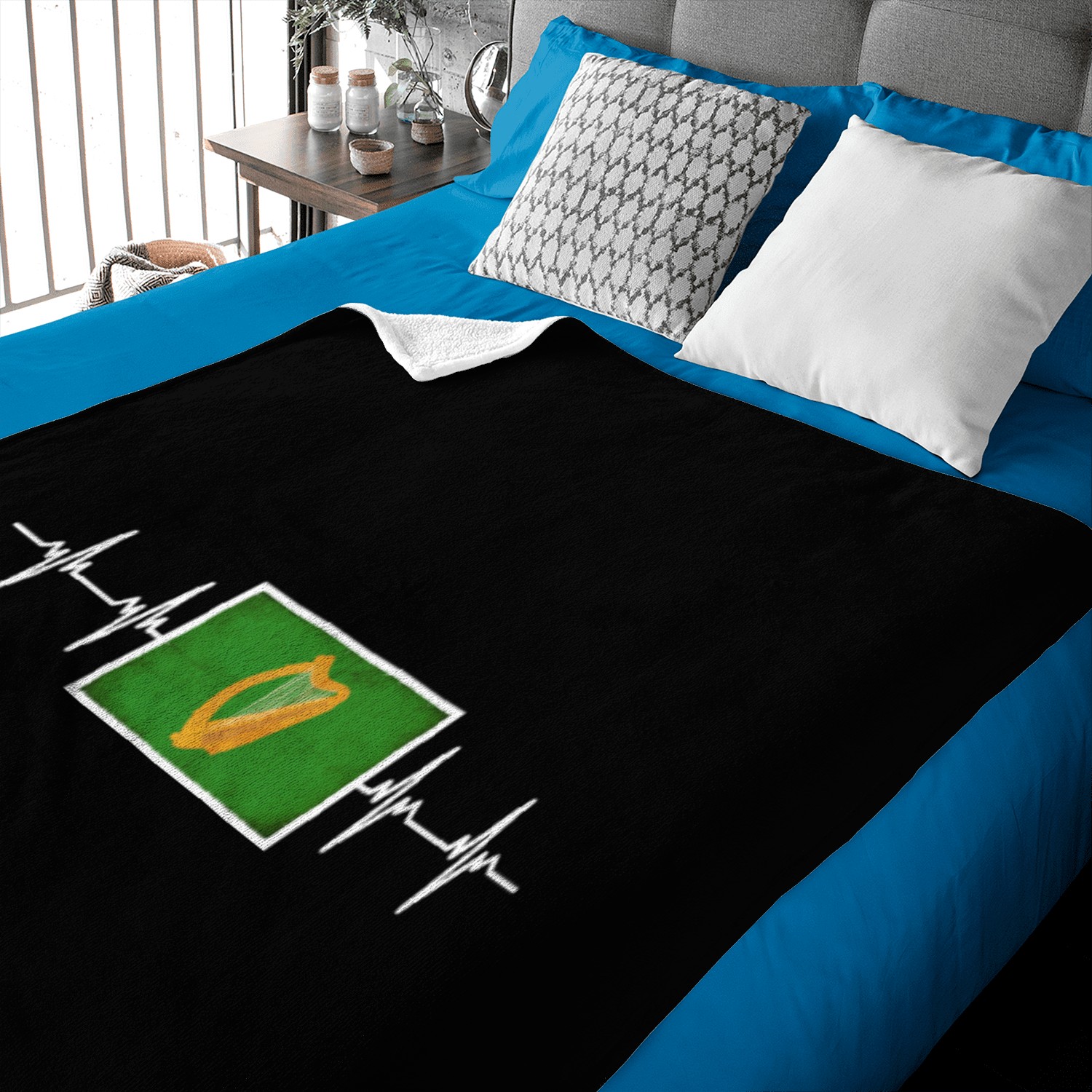Irish Ireland Leinster Flag Baby Blankets
