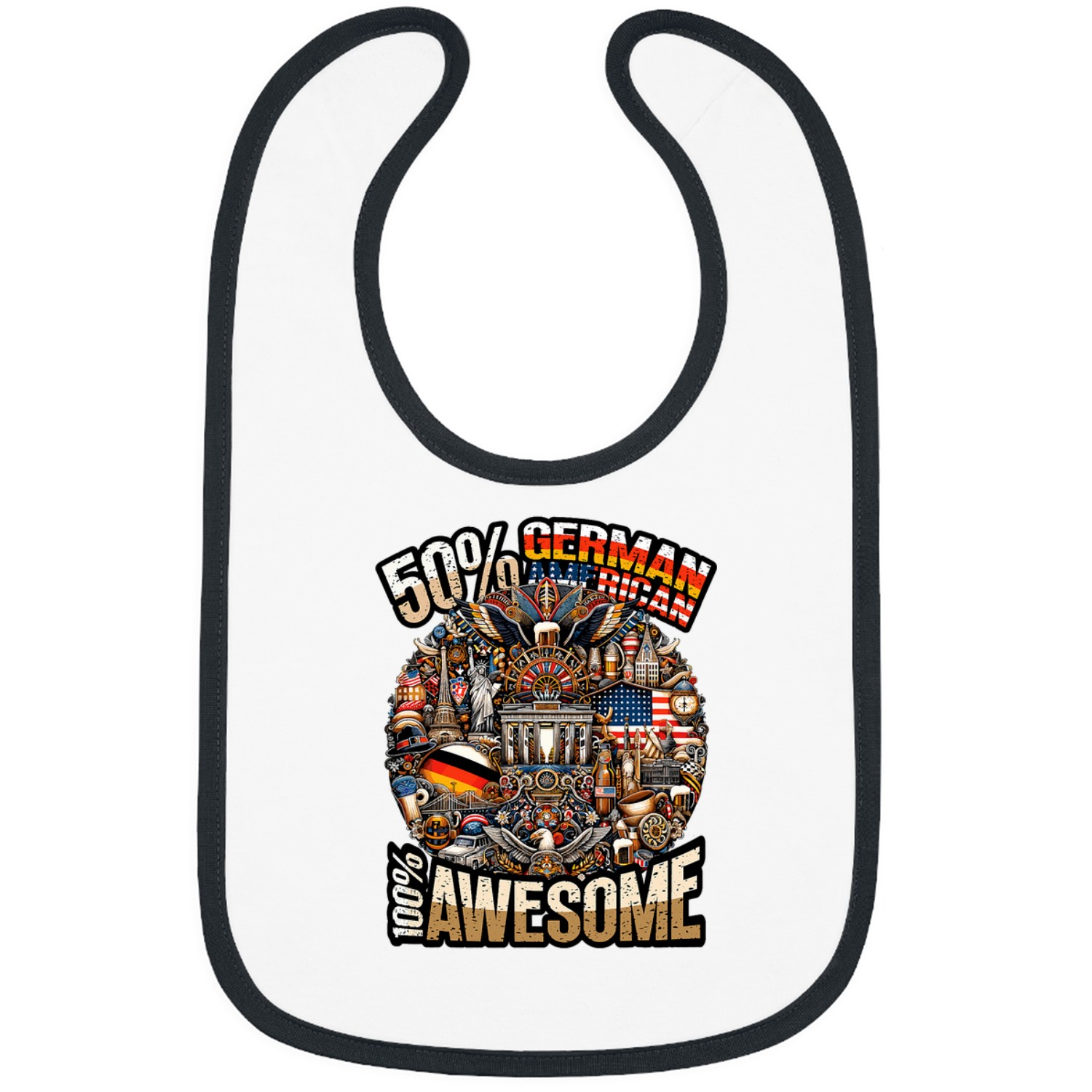 American German Dual Citizenship German American Bibs