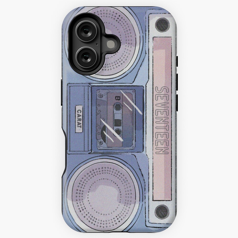 Seventeen 17 K-pop Carat Vintage Radio Cassette iPhone Case