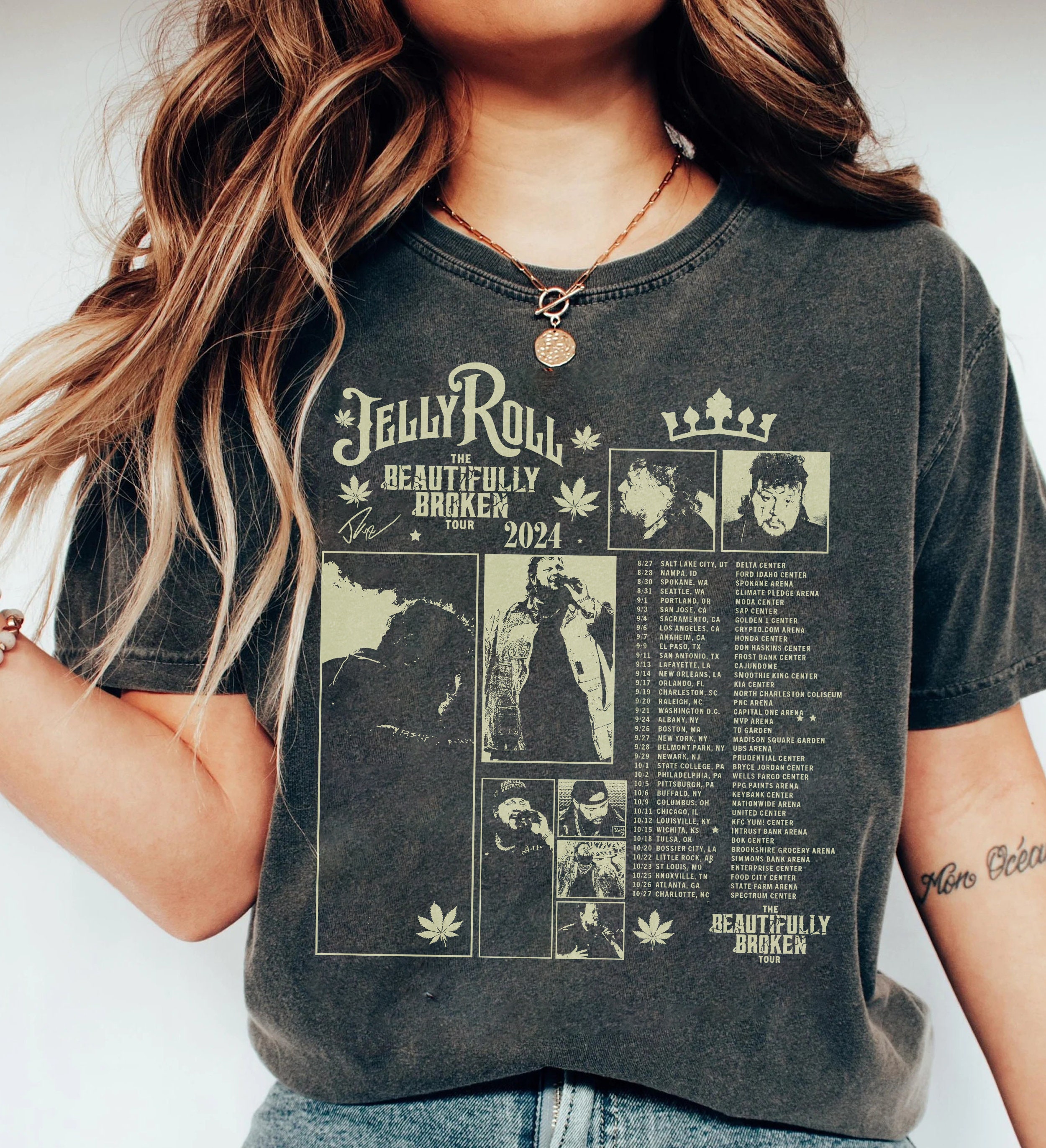 Jelly Roll Retro Tee, Jelly Roll The Beautifully Broken Tour 2024 Shirt, Jelly Roll 2024 Concert Shirt, Jelly Roll Fan Shirt, Gift For Fan