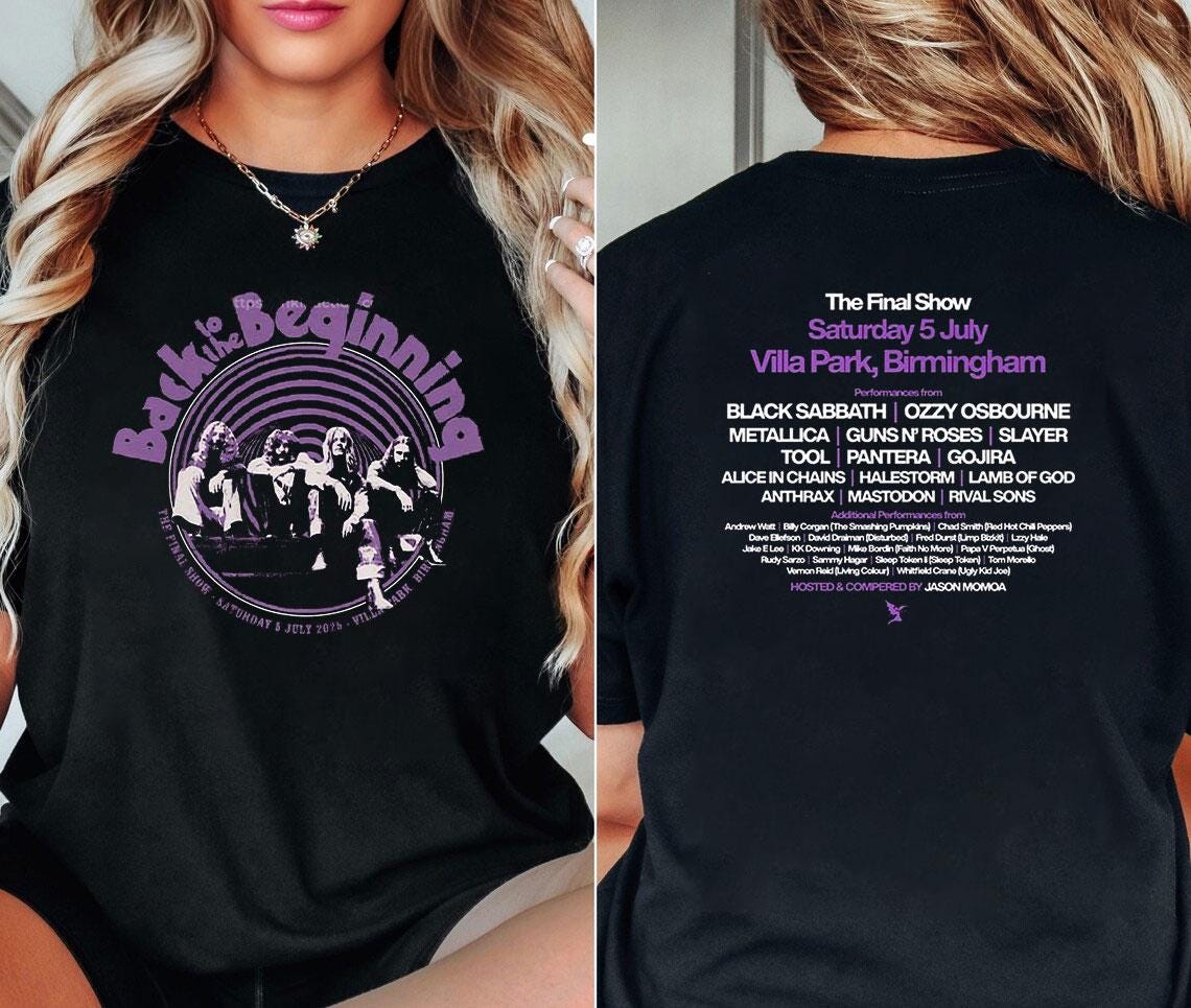 Black Sabbath Back To The Beginning 2025 T-Shirt