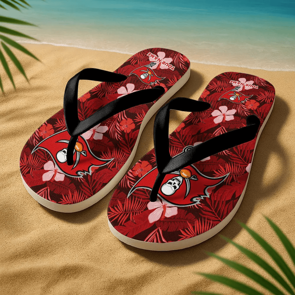 Tampa Bay Buccaneers Flip-Flops - Summer Pattern