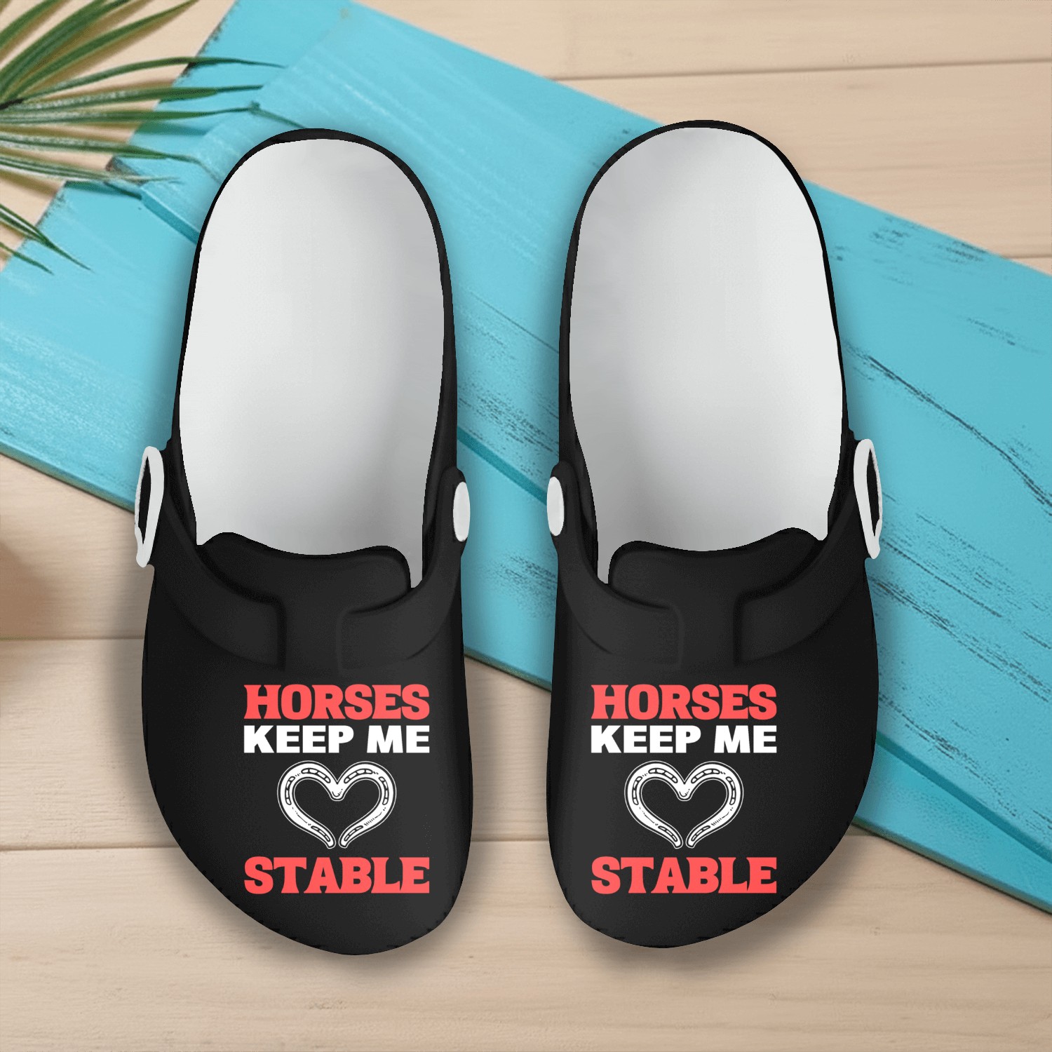 Horses Keep Me Stable Stableman Slip On Clogs
