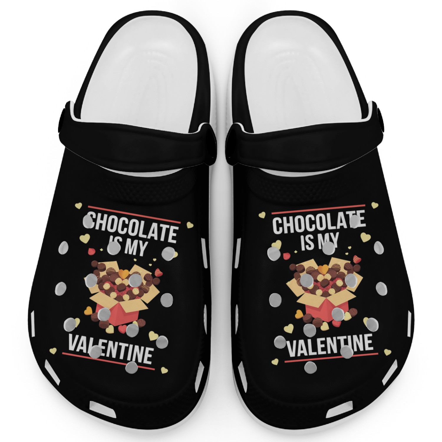 Chocolate Is My Valentine Clogs