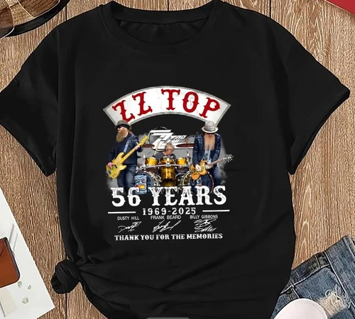 ZZ Top 56 Years 1969-2025 Shirt