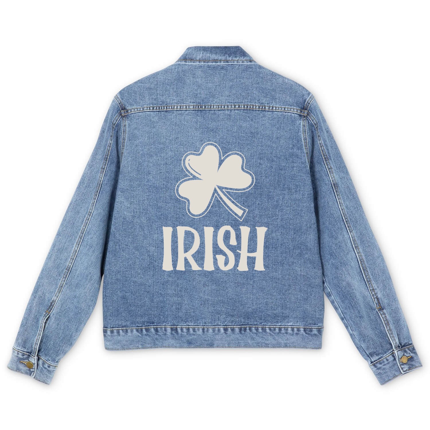 IRISH with A Clover Men's Denim Jackets