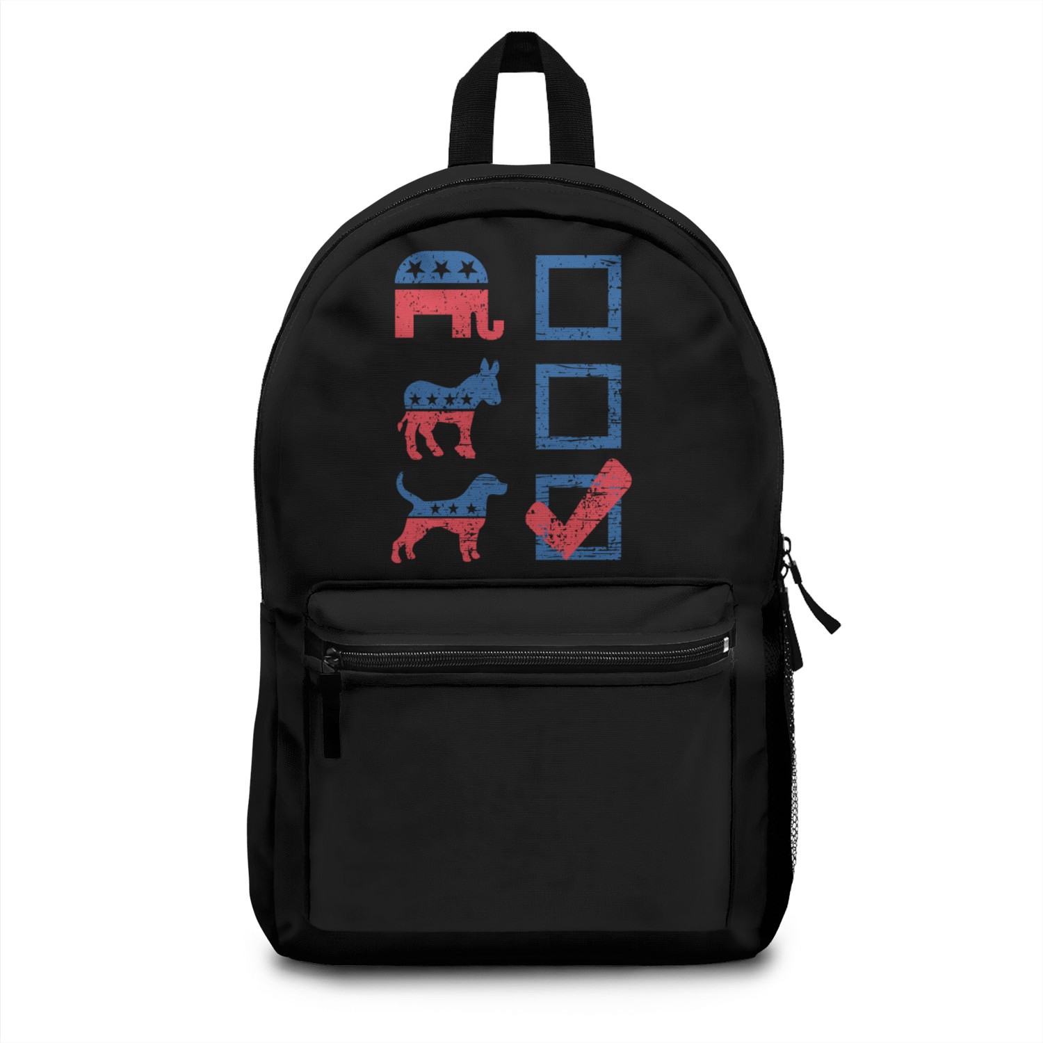 Election Ballot USA Flag Elephant Donkey Dog Gifts Backpacks