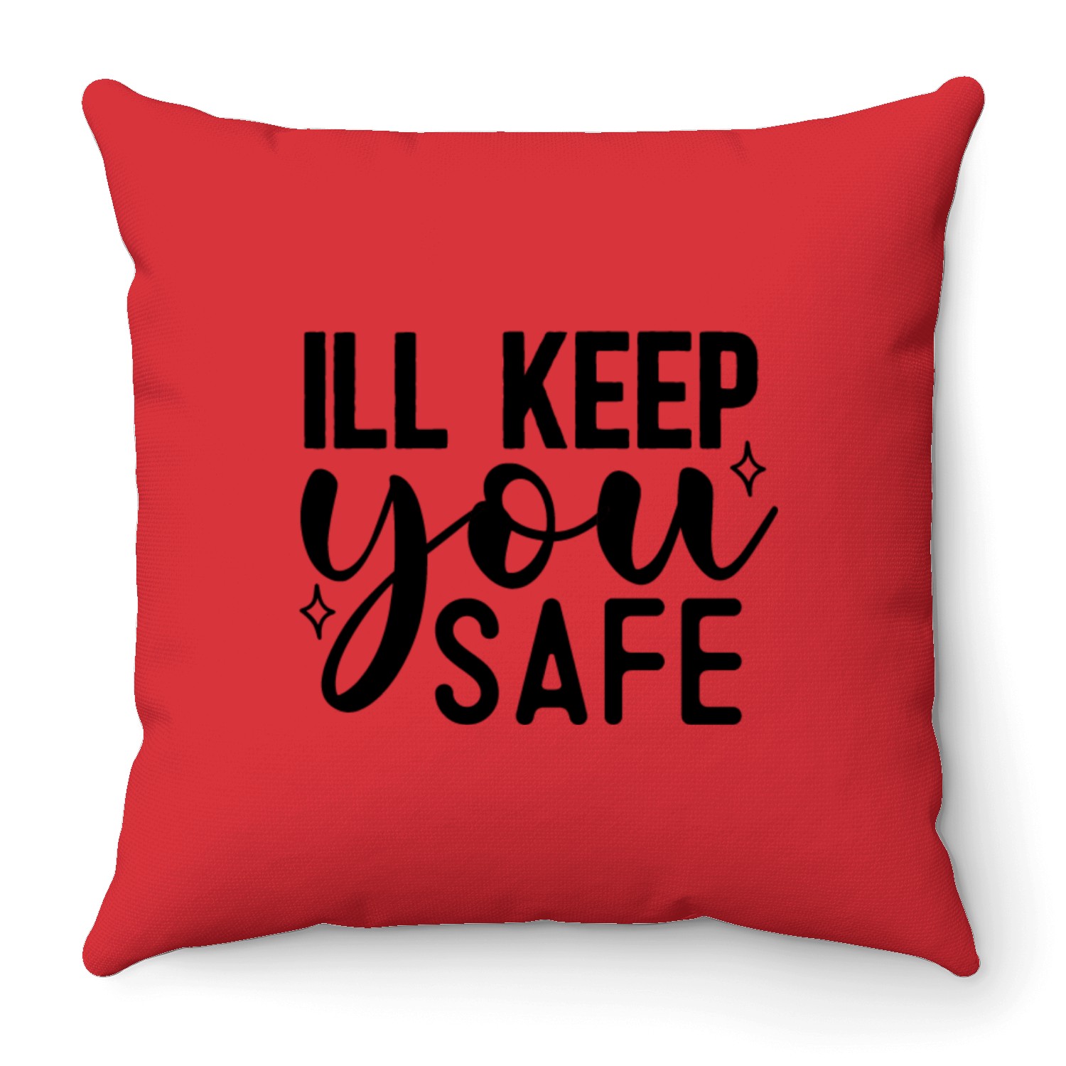 Ill keep you safe 01 Throw Pillows