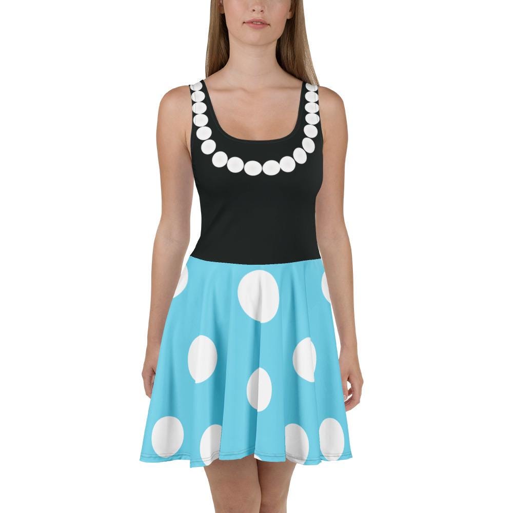 The Railway Mouse Skater Dress – Fun Cartoon Style Casual Outfit for Women