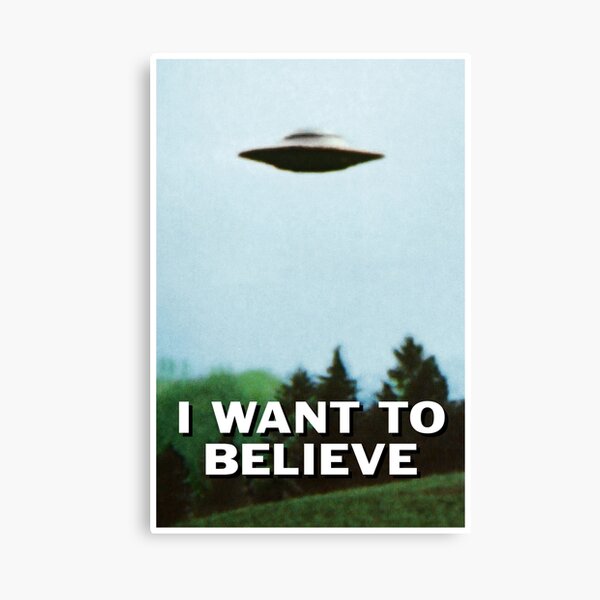 I Want To Believe original poster Canvas