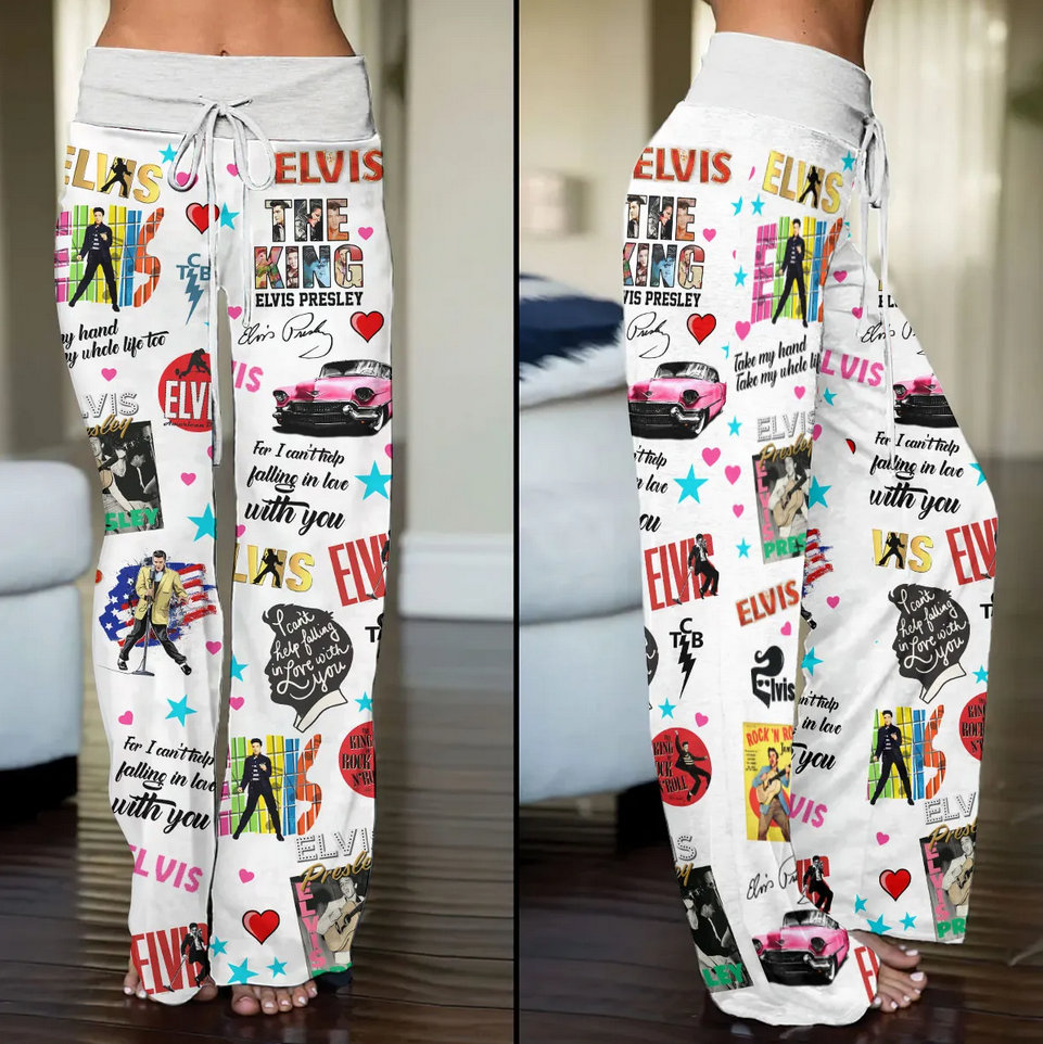 Elvis Presley Music Tour Women Pajamas Pants