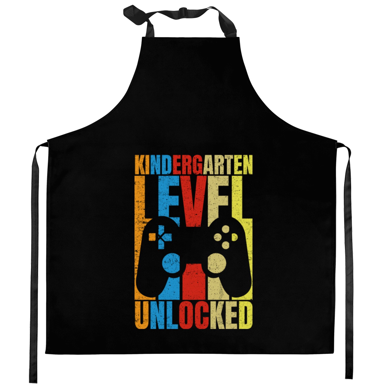 Kindergarten Level Unlocked Retro Vintage Kitchen Aprons