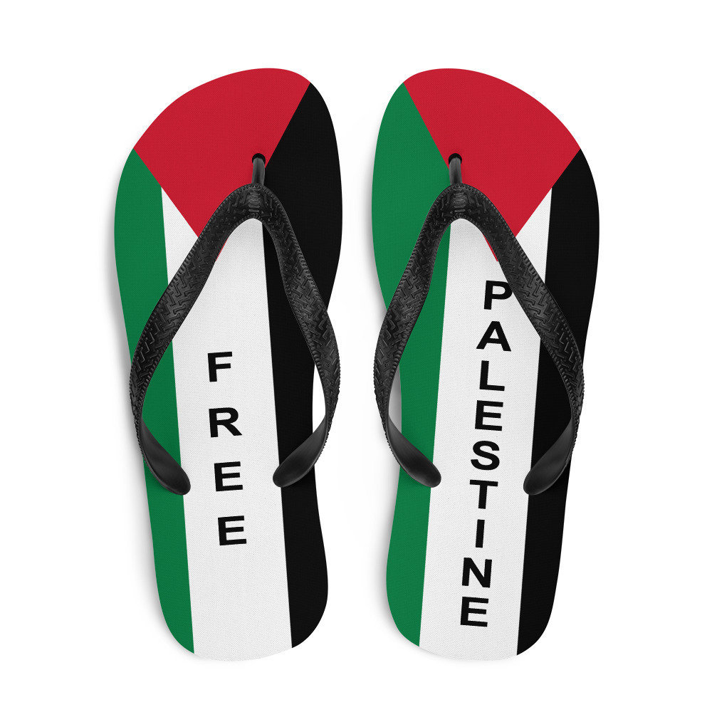 Free Palestine Flag Flip-Flops | Palestinian Pride