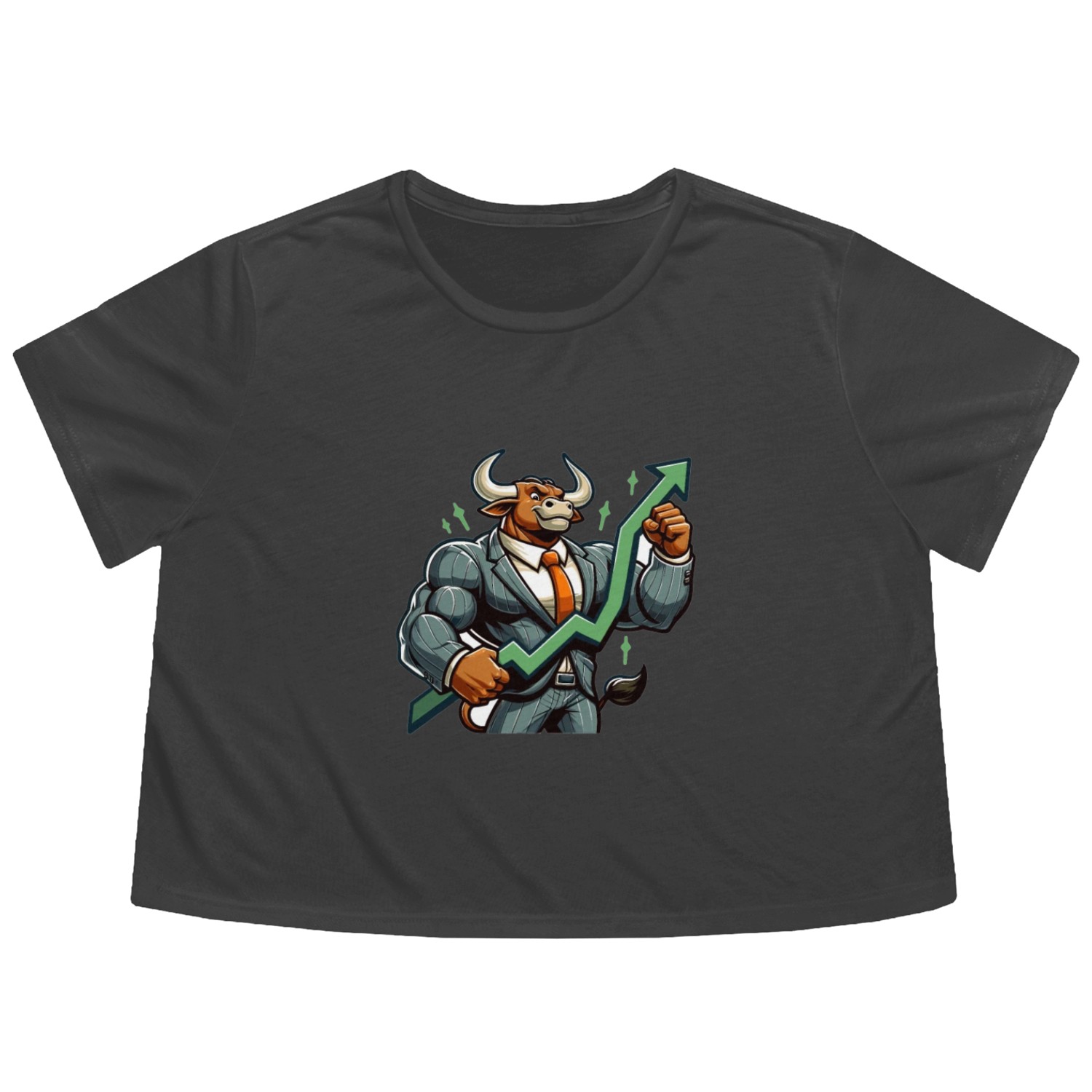 Stock Market trader Forex Trader Investor Trading Flowy Cropped Tees