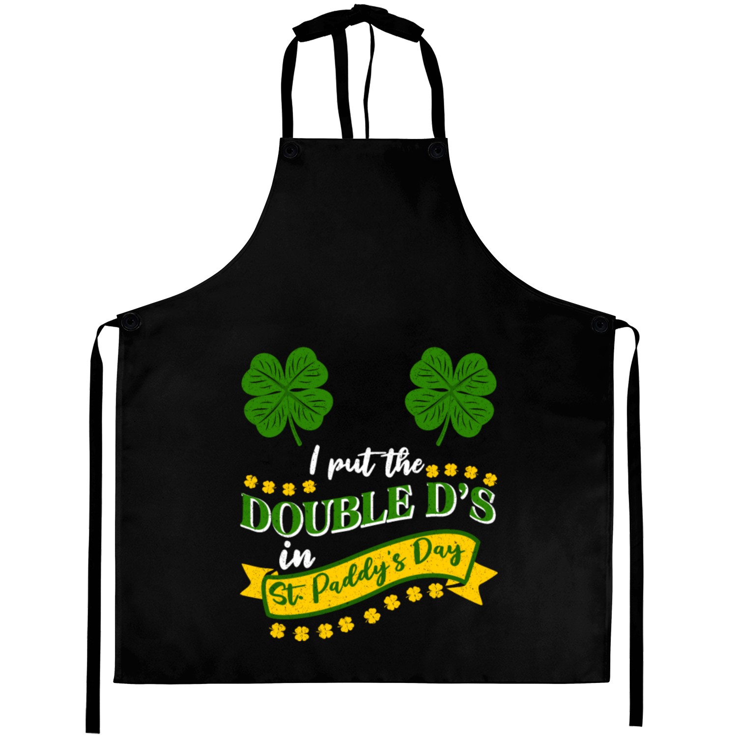 I put the double D's in St. Paddy's Day Aprons