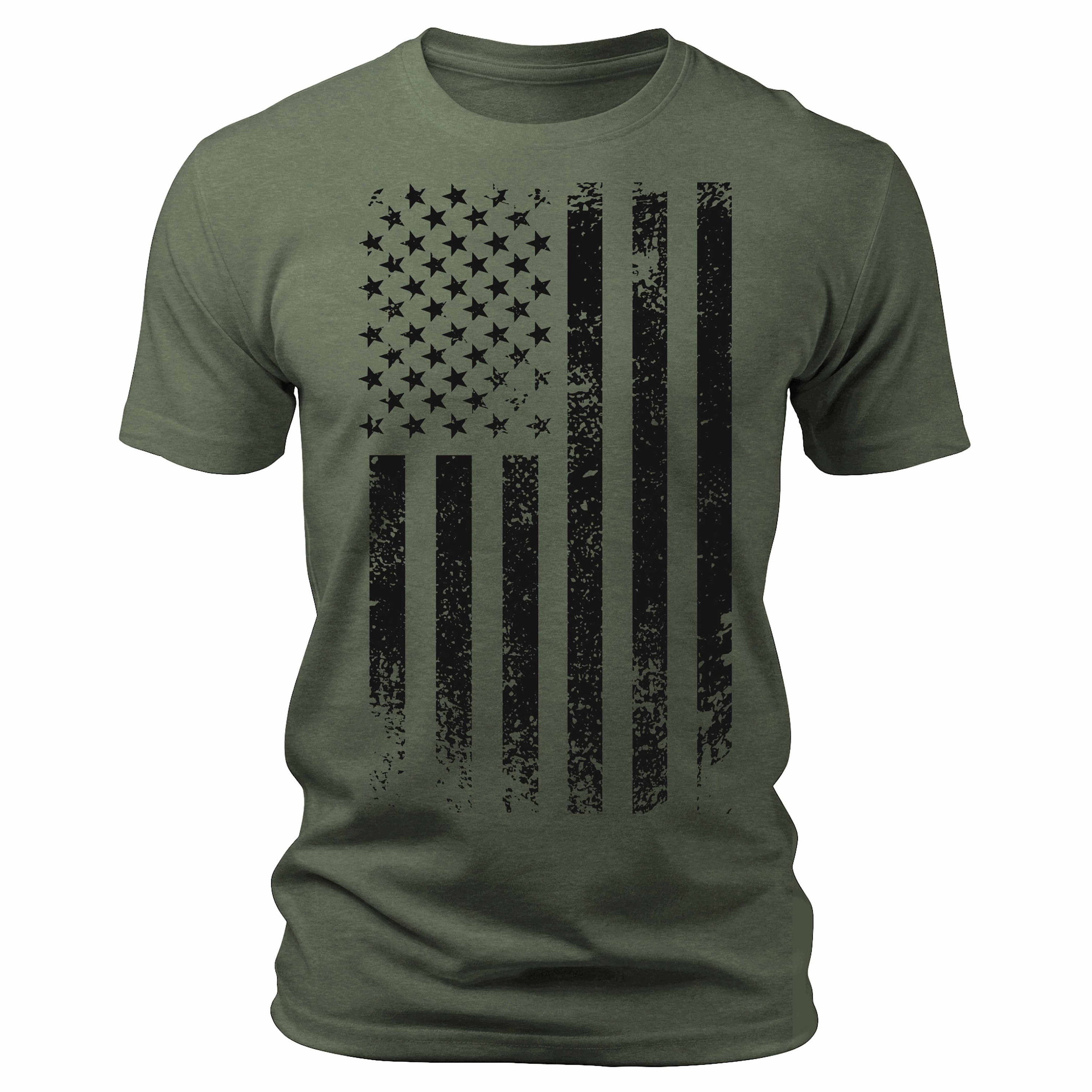 Patriotic Black Flag Patriotic Short Sleeve Crewneck Shirts, Patriotic Shirt, Gift for Dad, USA, Military, Gifts for Him, Men's Graphic Tee