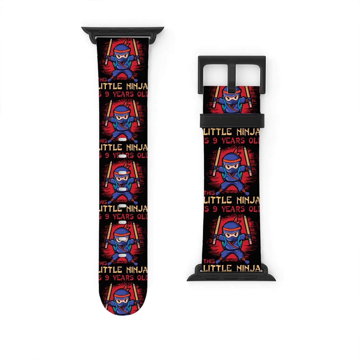Birth Born Age 9 Years Old Japan Japanese Ninja Watch Bands For Apple Watch