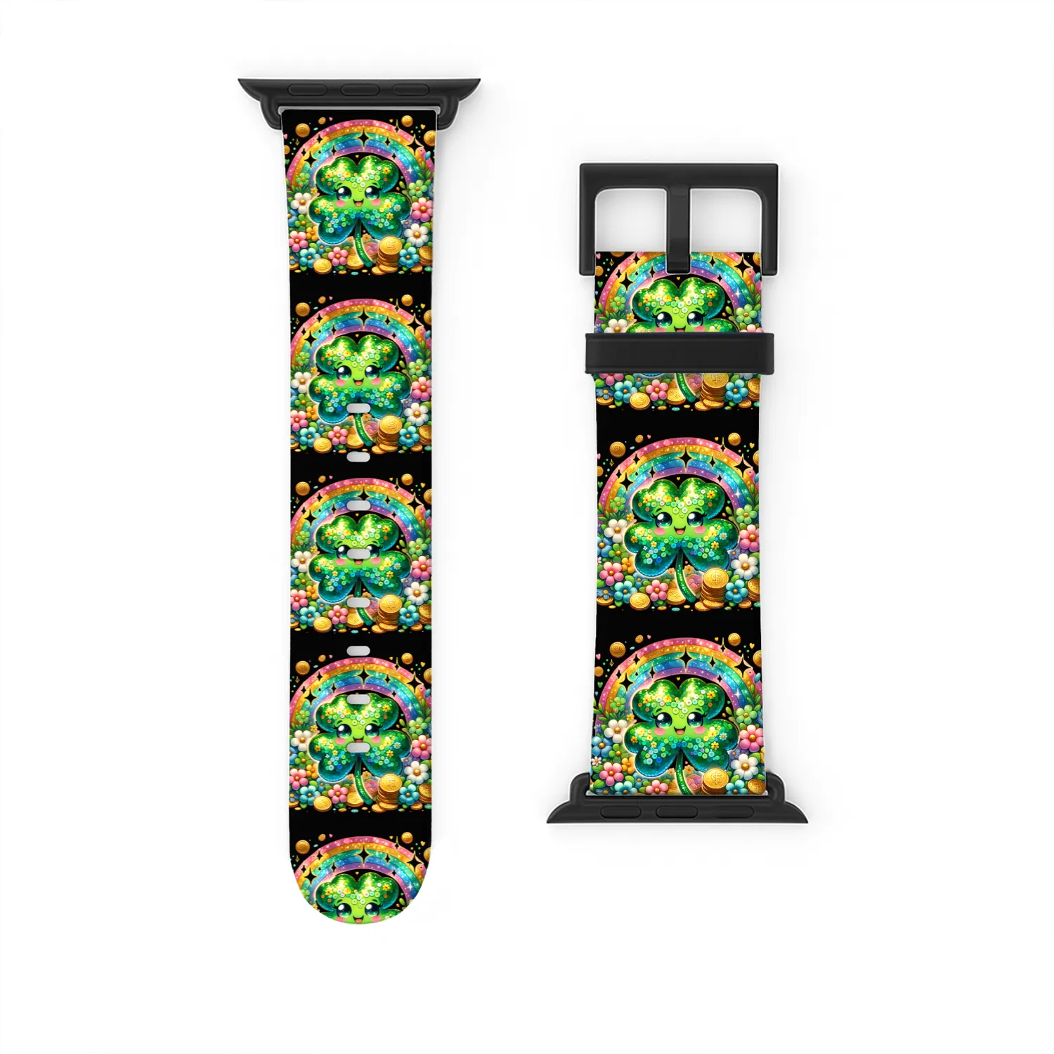 St. Patrick's Day Shamrock Pot Gold Rainbow Watch Bands For Apple Watch