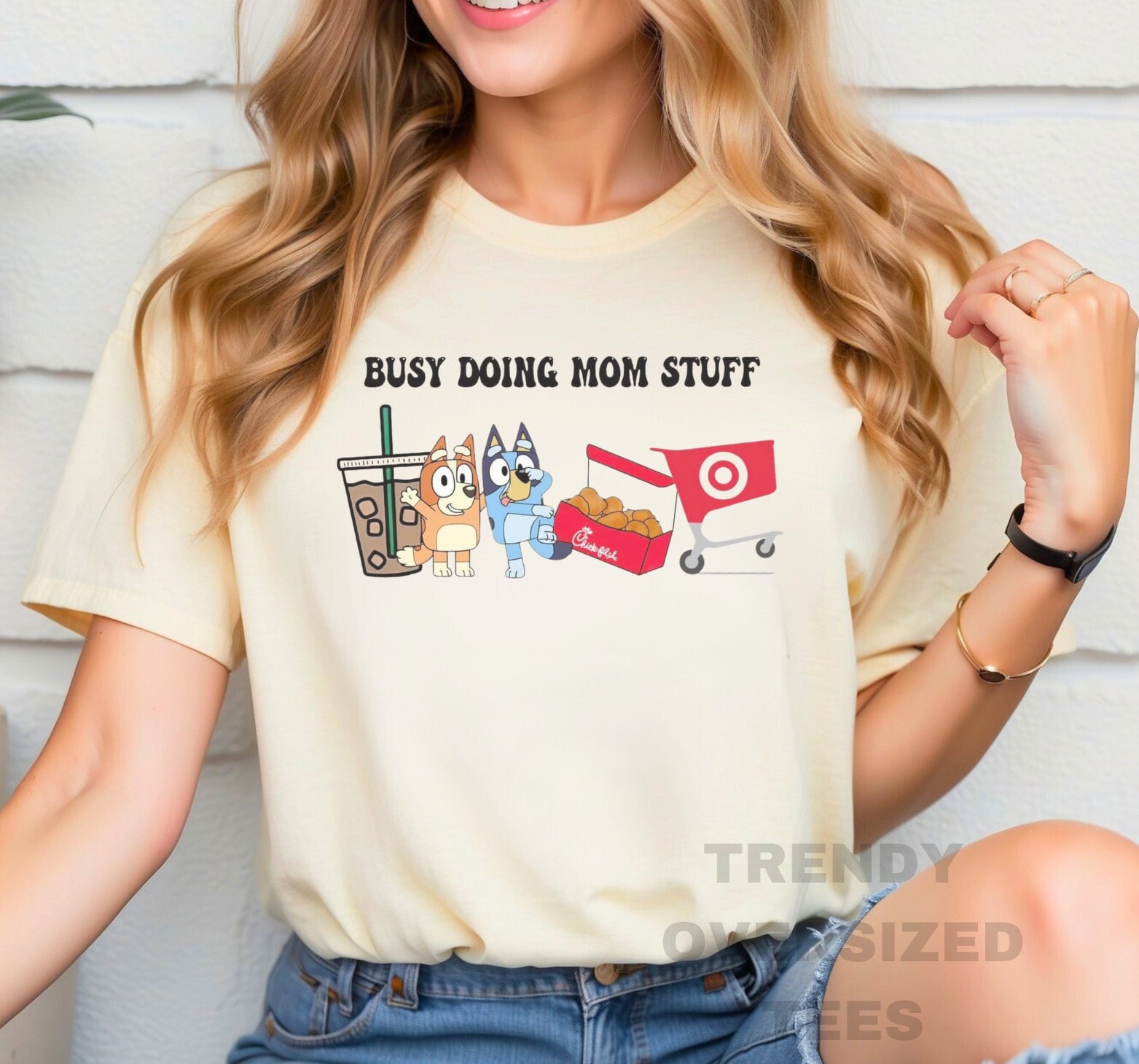 Busy Doing Mom Stuff TShirt, Funny Momma TShirt, Blu Mom TShirt, Mama Shirt